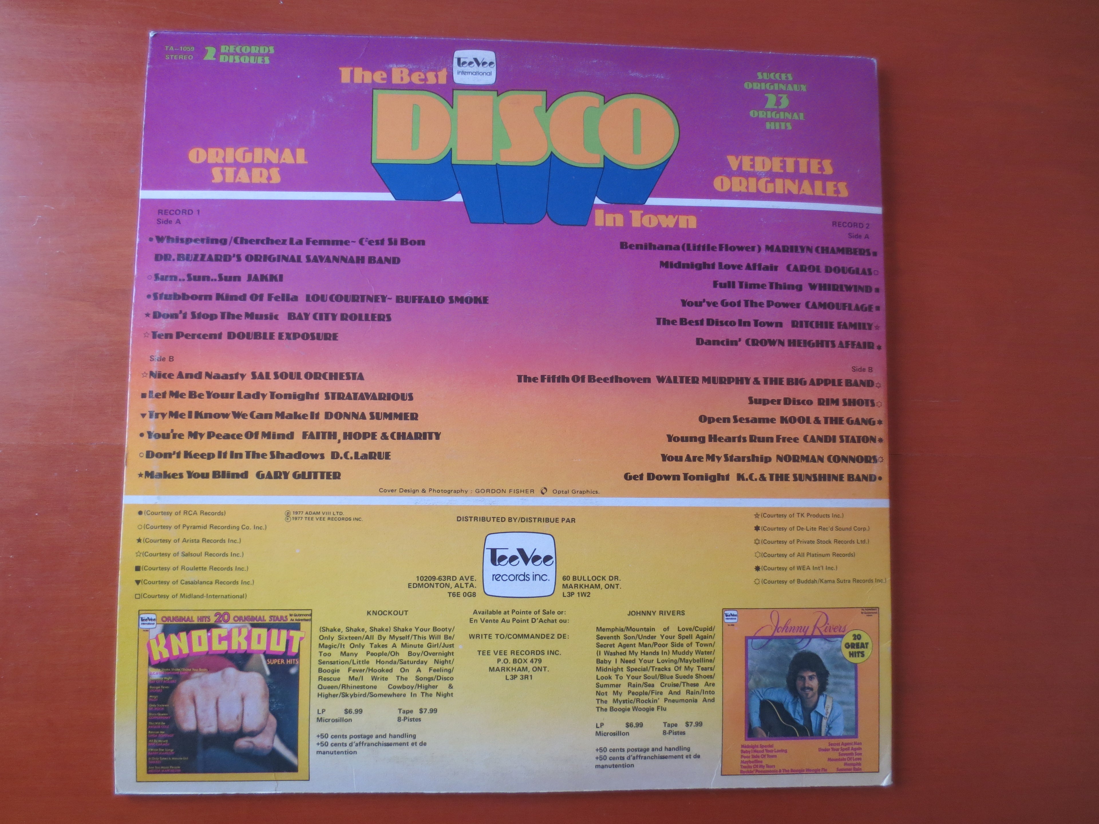 The Best Disco in Town – Tee Vee Records (1977) Vinyl 2xLP
