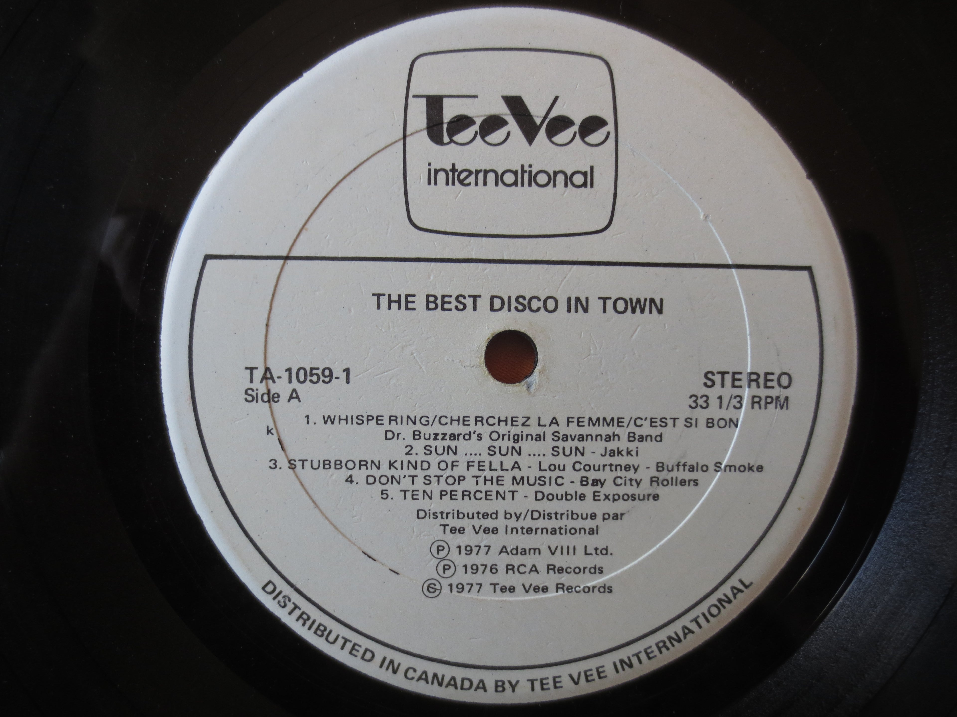 The Best Disco in Town – Tee Vee Records (1977) Vinyl 2xLP