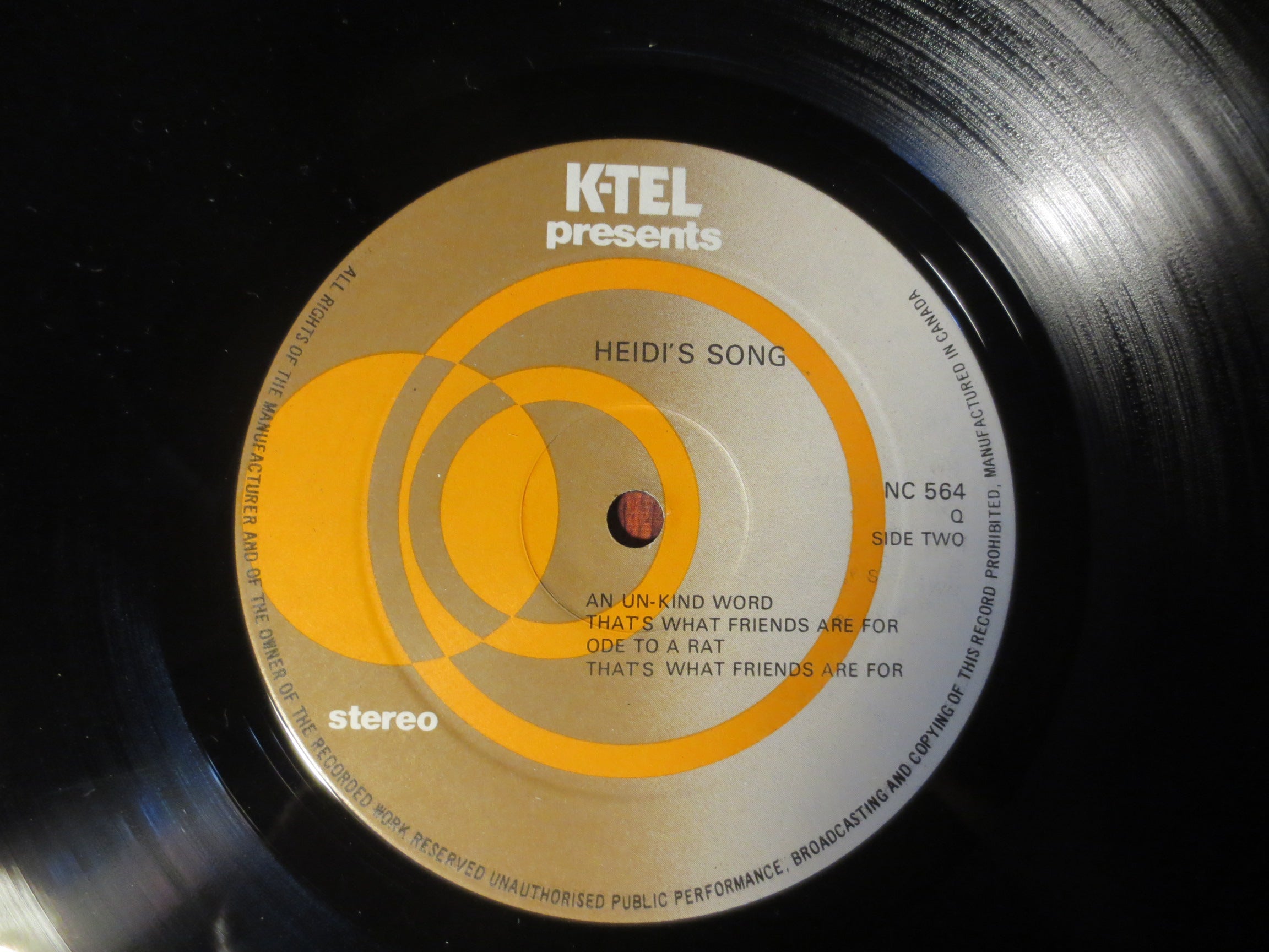 Heidi's Song – Movie Soundtrack (1982) Vinyl LP