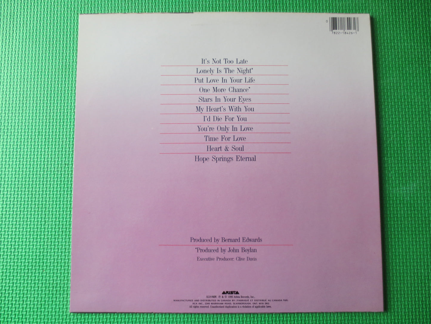 AIR SUPPLY, HEARTS in Motion, Air Supply Albums, Air Supply Vinyl, Air Supply Lp, Vintage Vinyl, lps, 1986 Records
