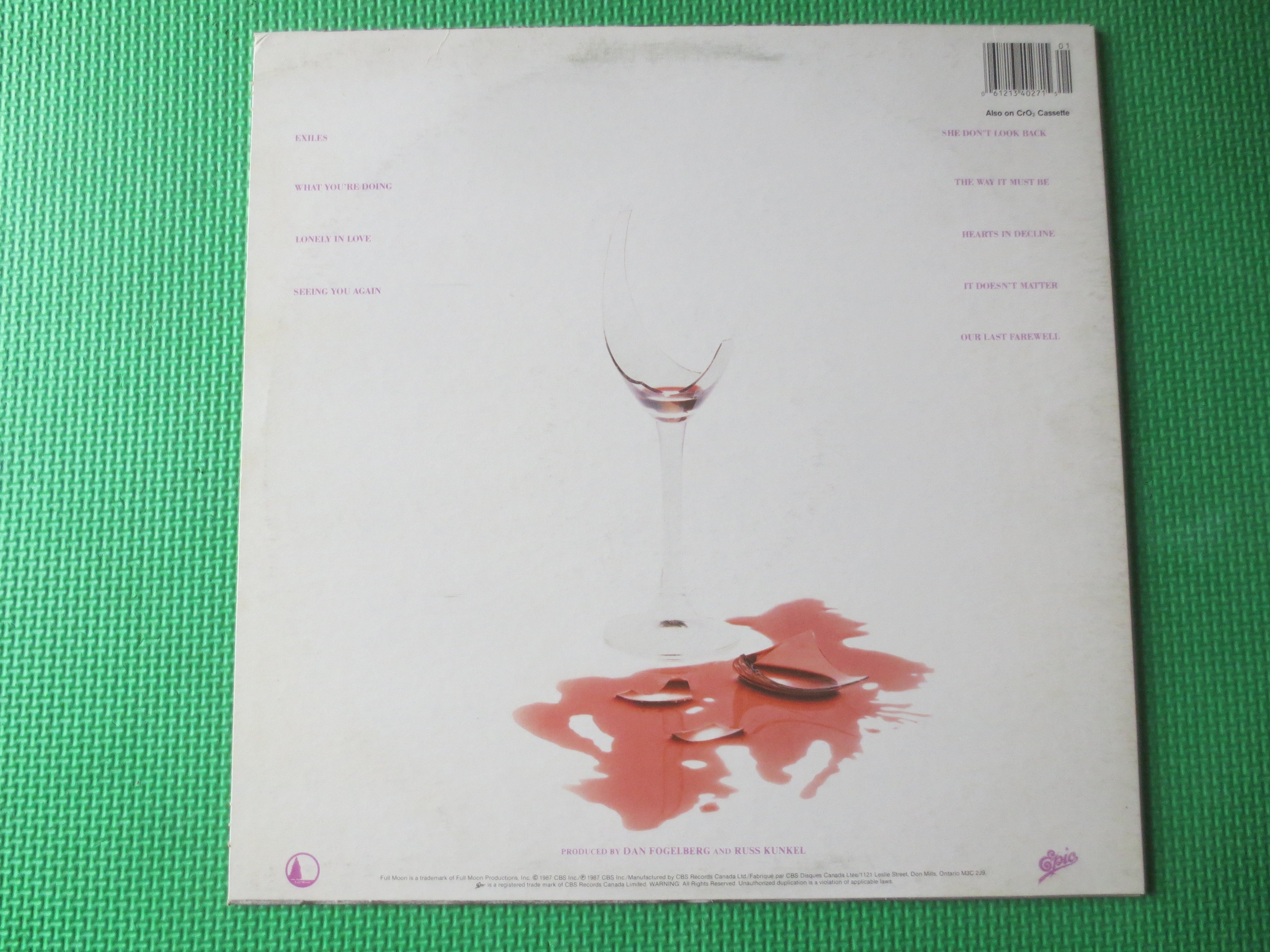 Dan Fogelberg – Exiles (1987) Vinyl LP