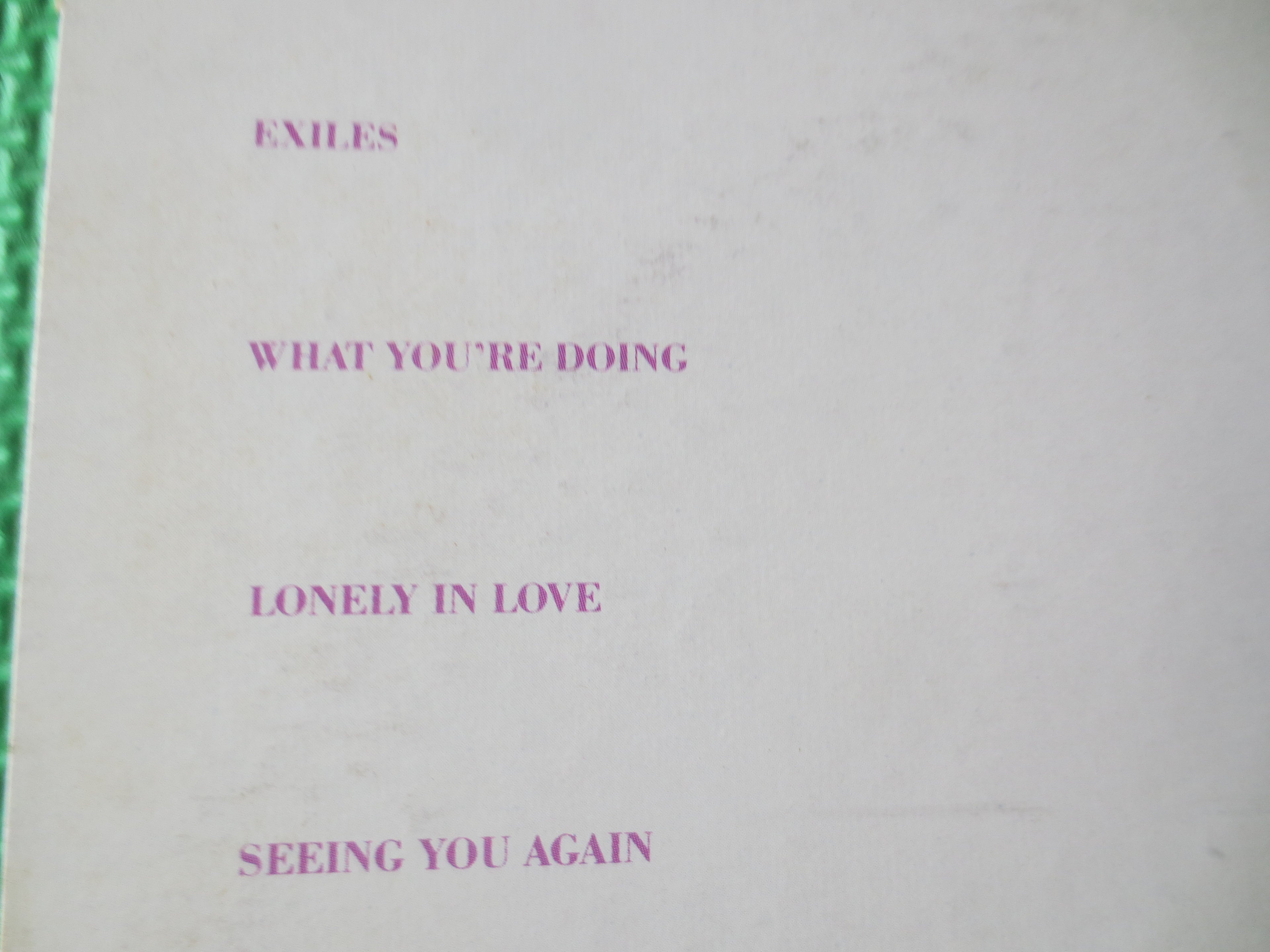 Dan Fogelberg – Exiles (1987) Vinyl LP