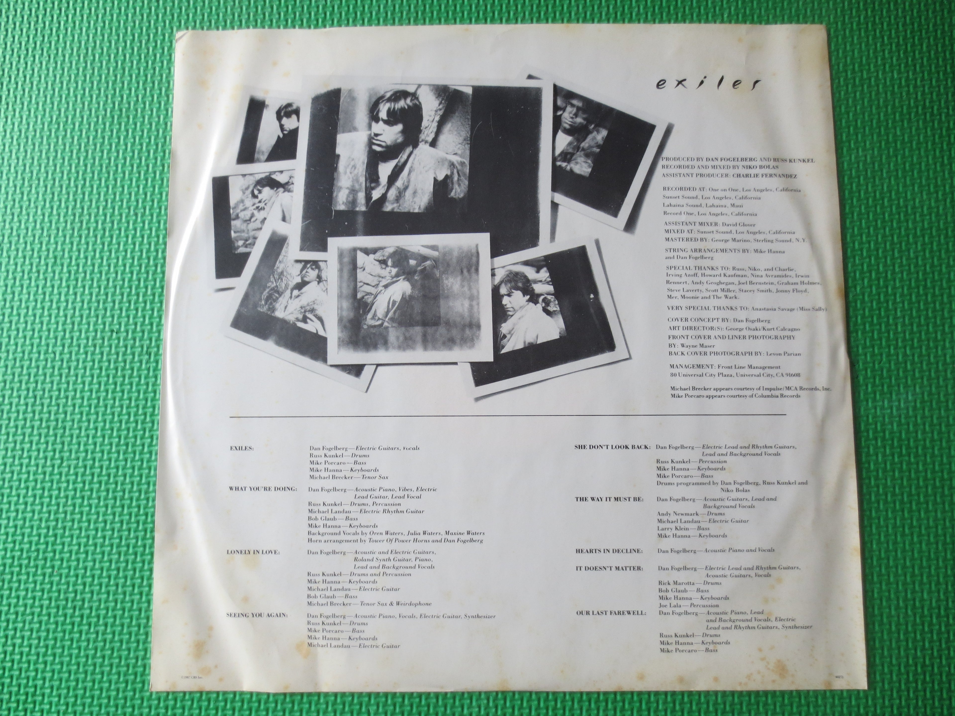 Dan Fogelberg – Exiles (1987) Vinyl LP