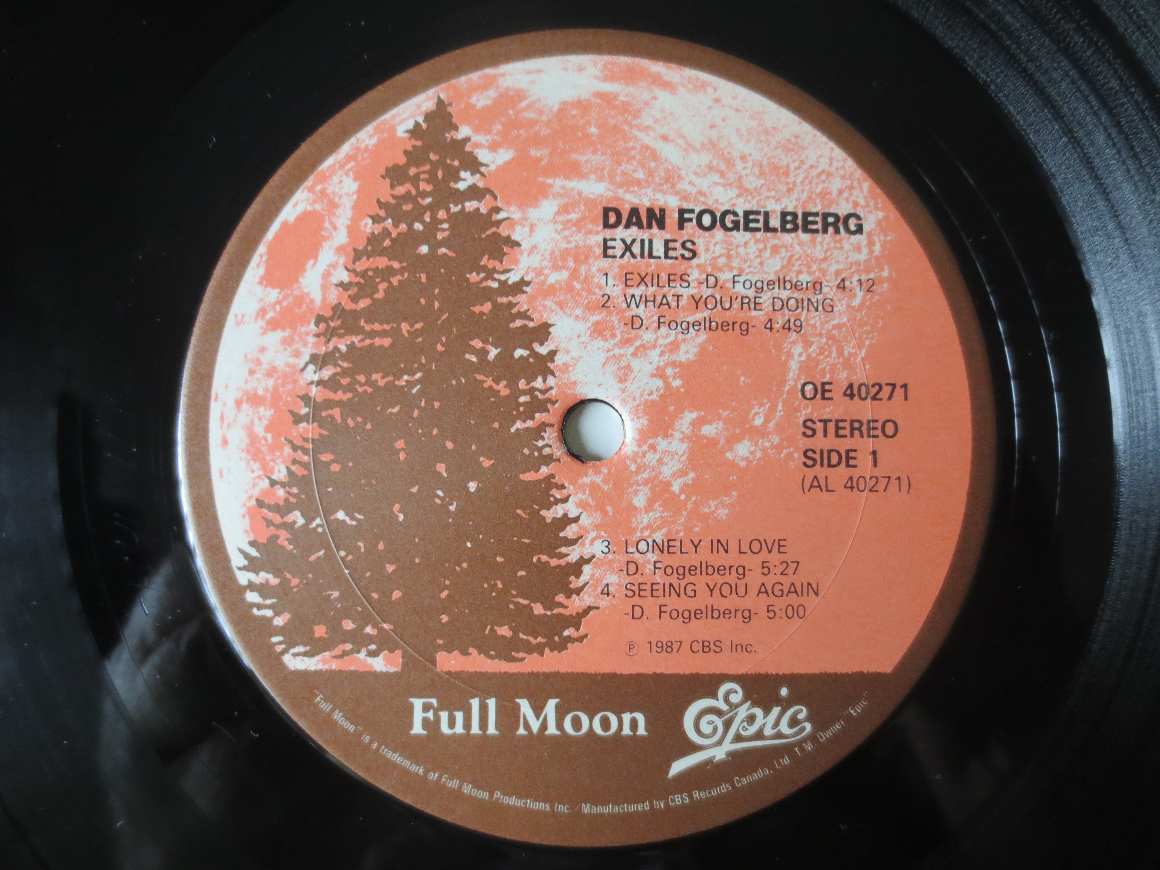 Dan Fogelberg – Exiles (1987) Vinyl LP