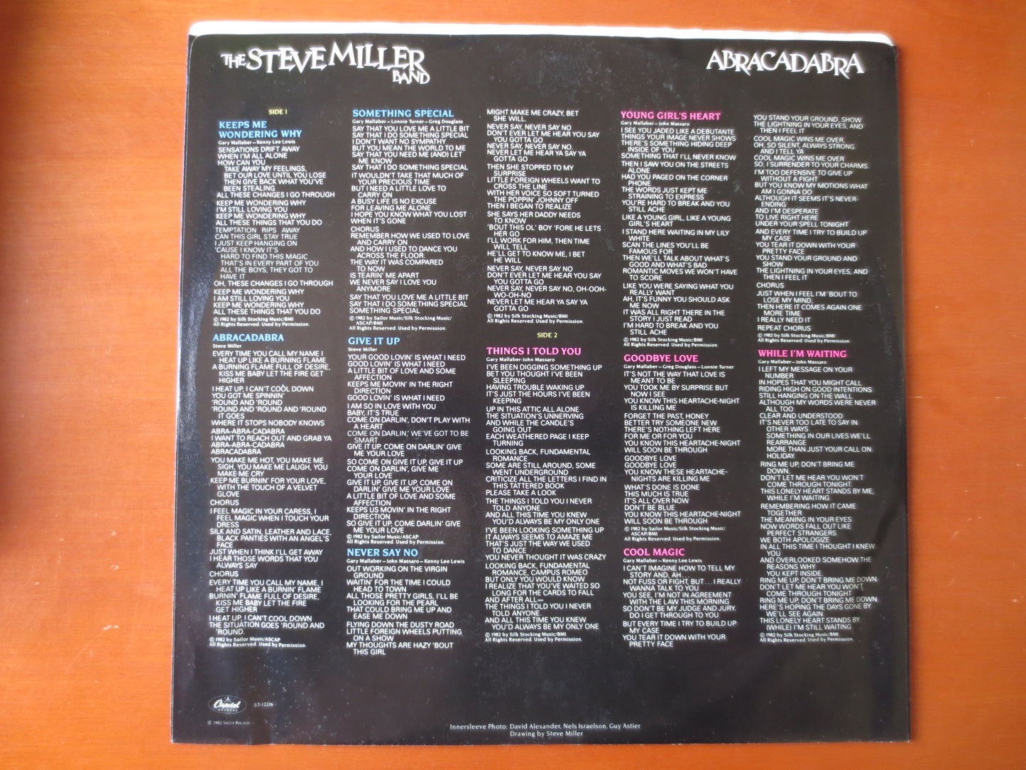 STEVE MILLER, ABRACADABRA, Rock Record, Vintage Vinyl, Record Vinyl, Records, Vinyl Record, Vinyl Album, lps, 1982 Records