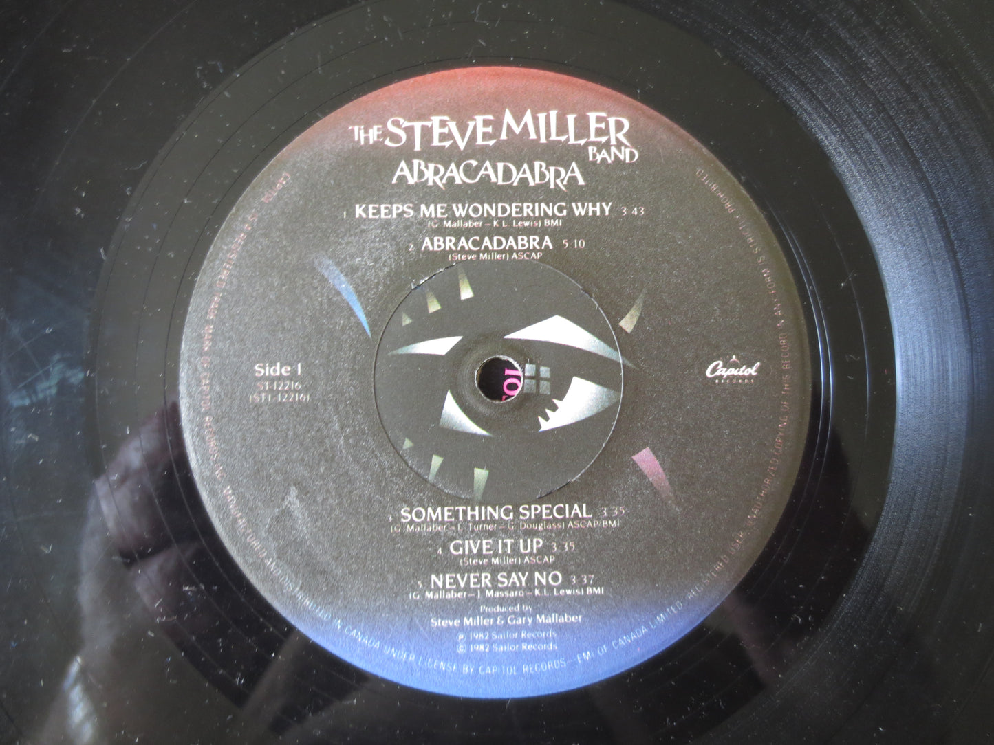 STEVE MILLER, ABRACADABRA, Rock Record, Vintage Vinyl, Record Vinyl, Records, Vinyl Record, Vinyl Album, lps, 1982 Records