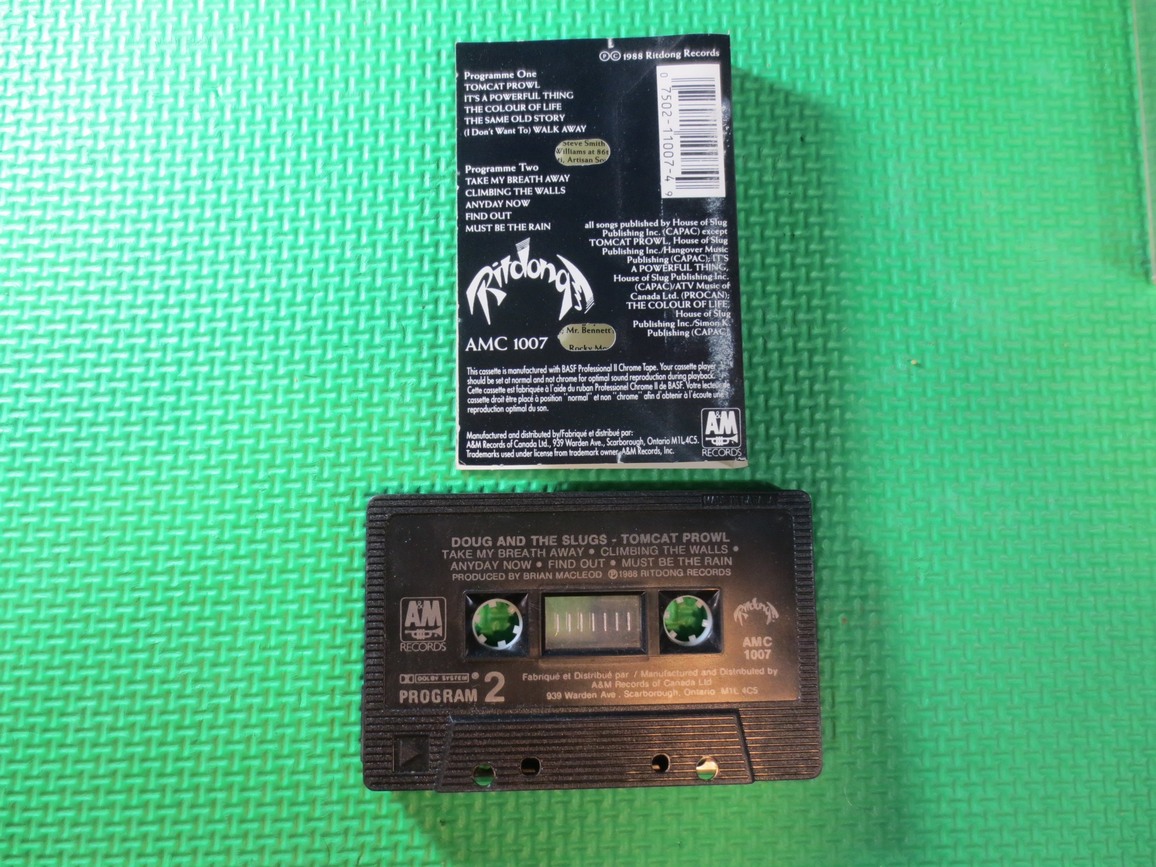 Doug and the Slugs – Tomcat Prowl (1988) Cassette