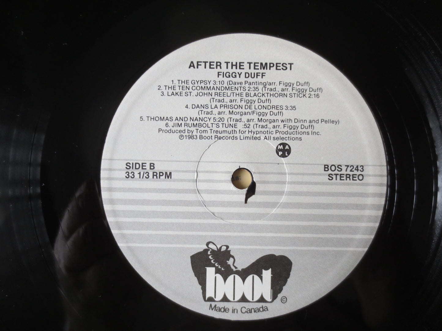 FIGGY DUFF, After the Tempest, FIGGY Duff Records, Figgy Duff Albums, Vintage Vinyl, Vinyl lp, Figgy Duff lps, 1983 Records
