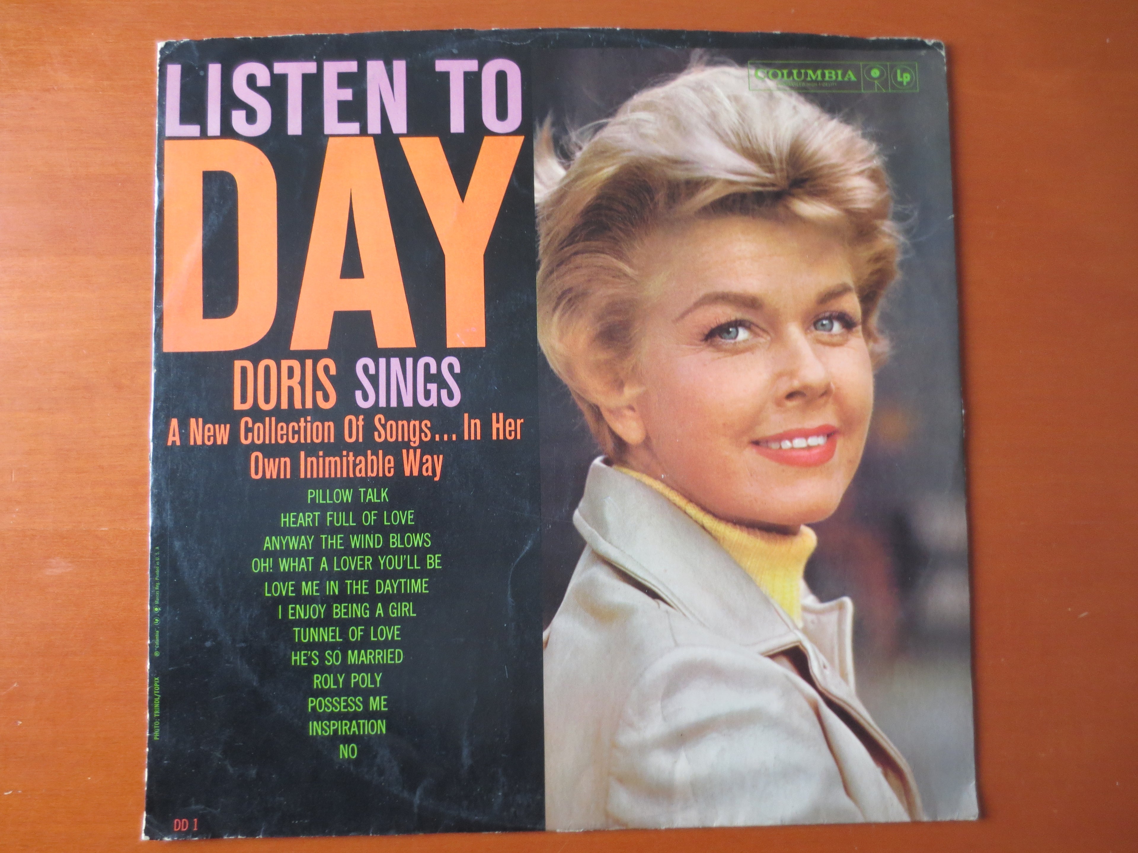Doris Day – Listen to Day (1960) Vinyl LP