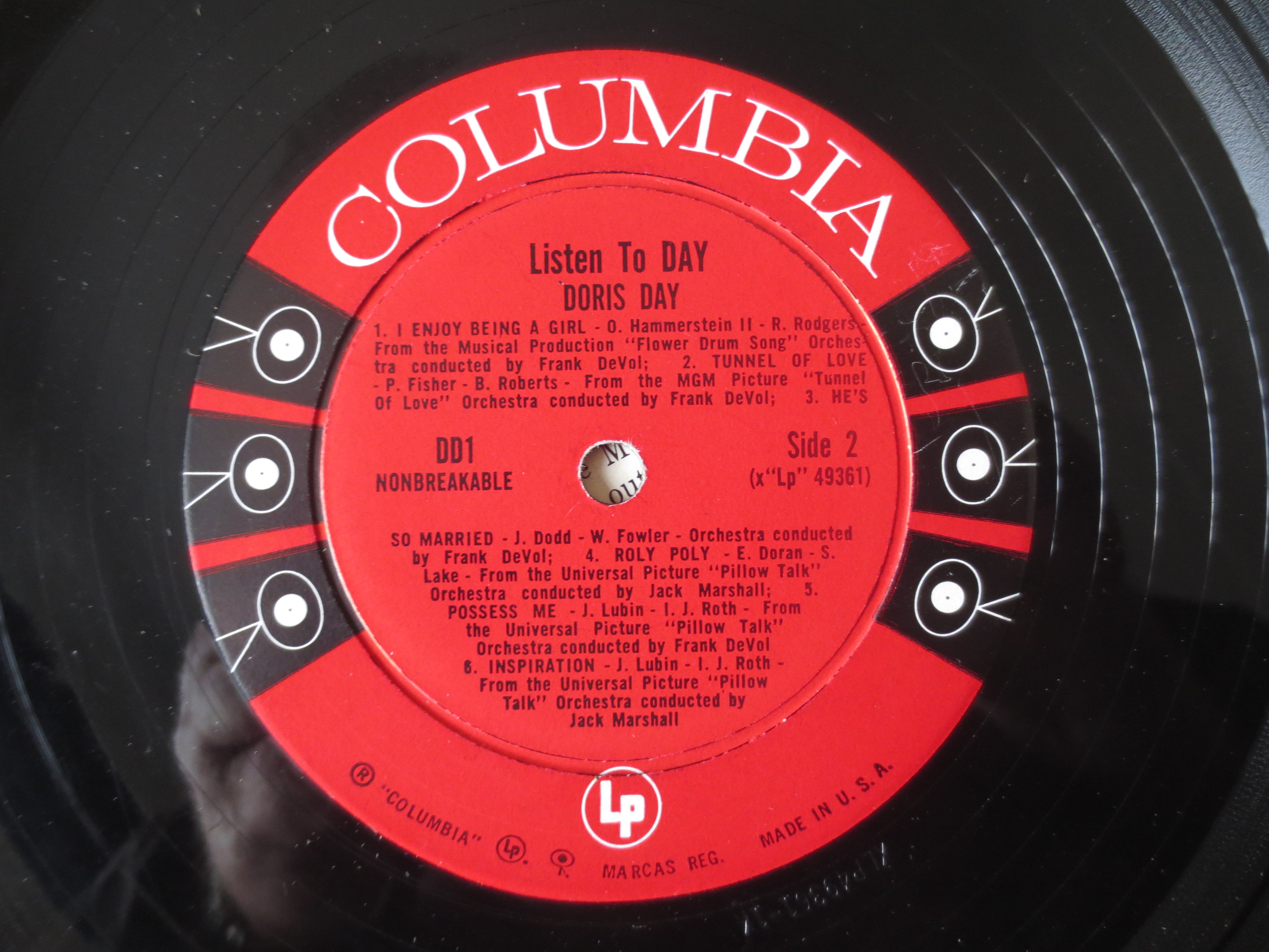 Doris Day – Listen to Day (1960) Vinyl LP