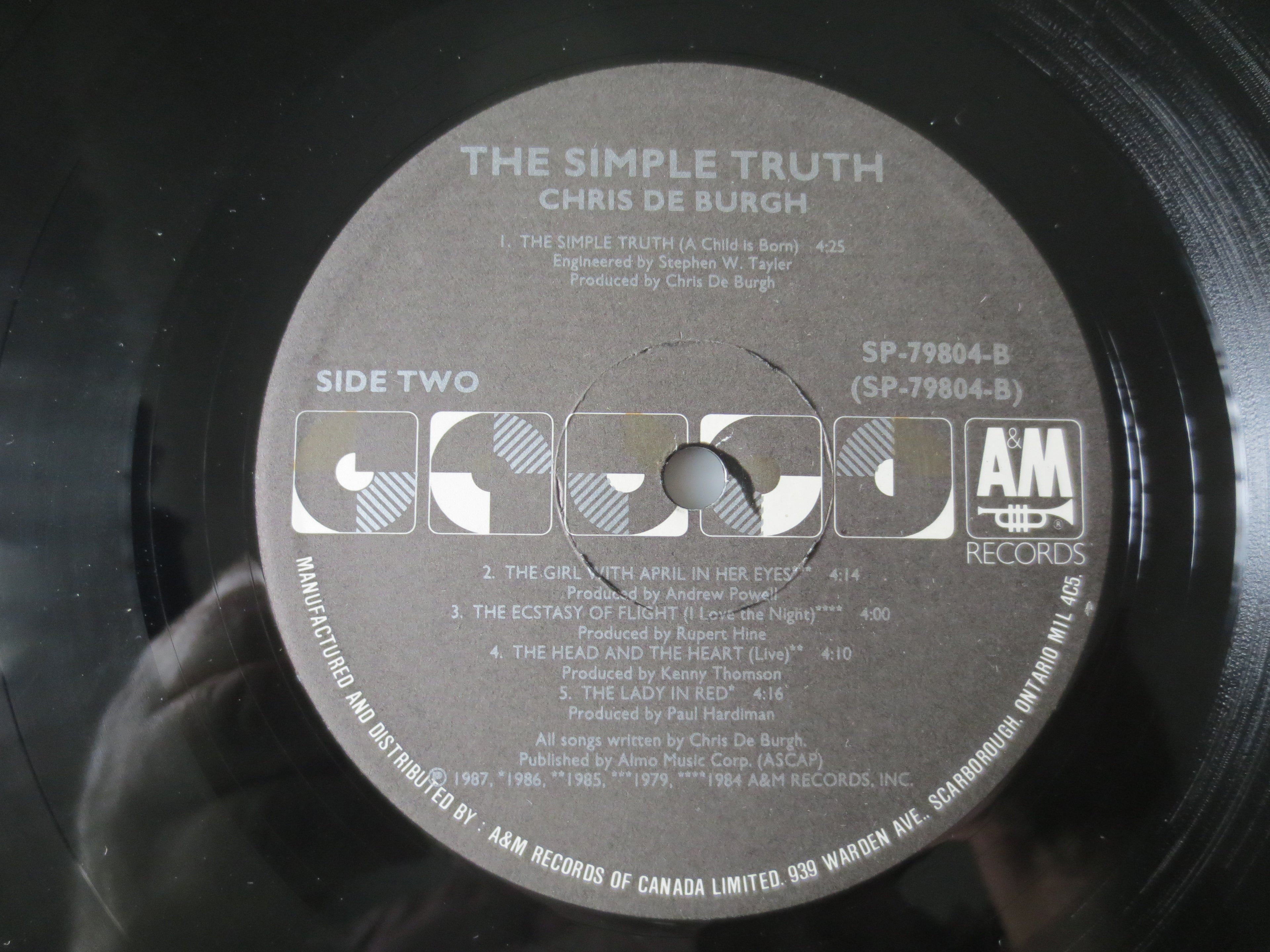 Chris de Burgh – The Simple Truth (1987) Vinyl LP