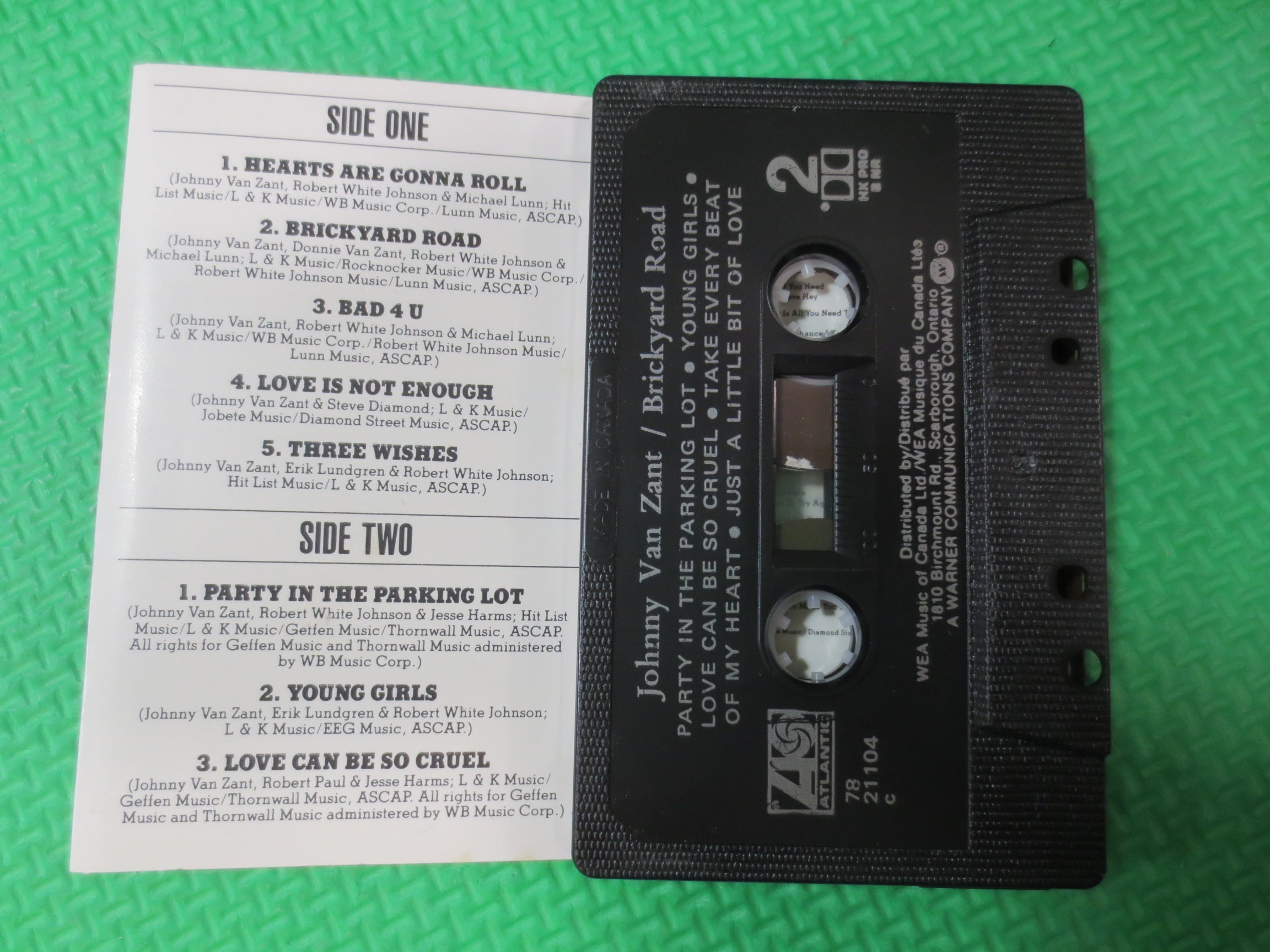 Johnny Van Zant – Brickyard Road (1990) Cassette