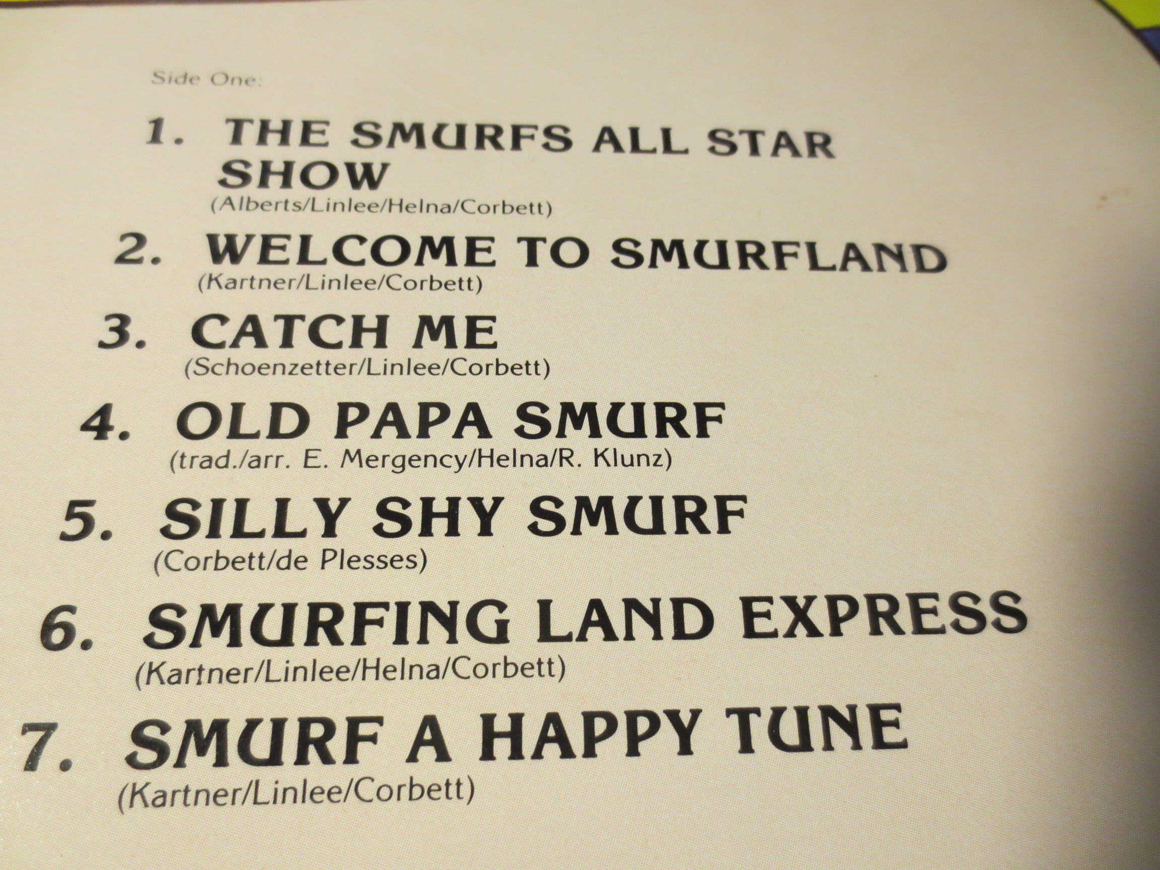 The Smurfs – All Star Show (1981) Vinyl LP