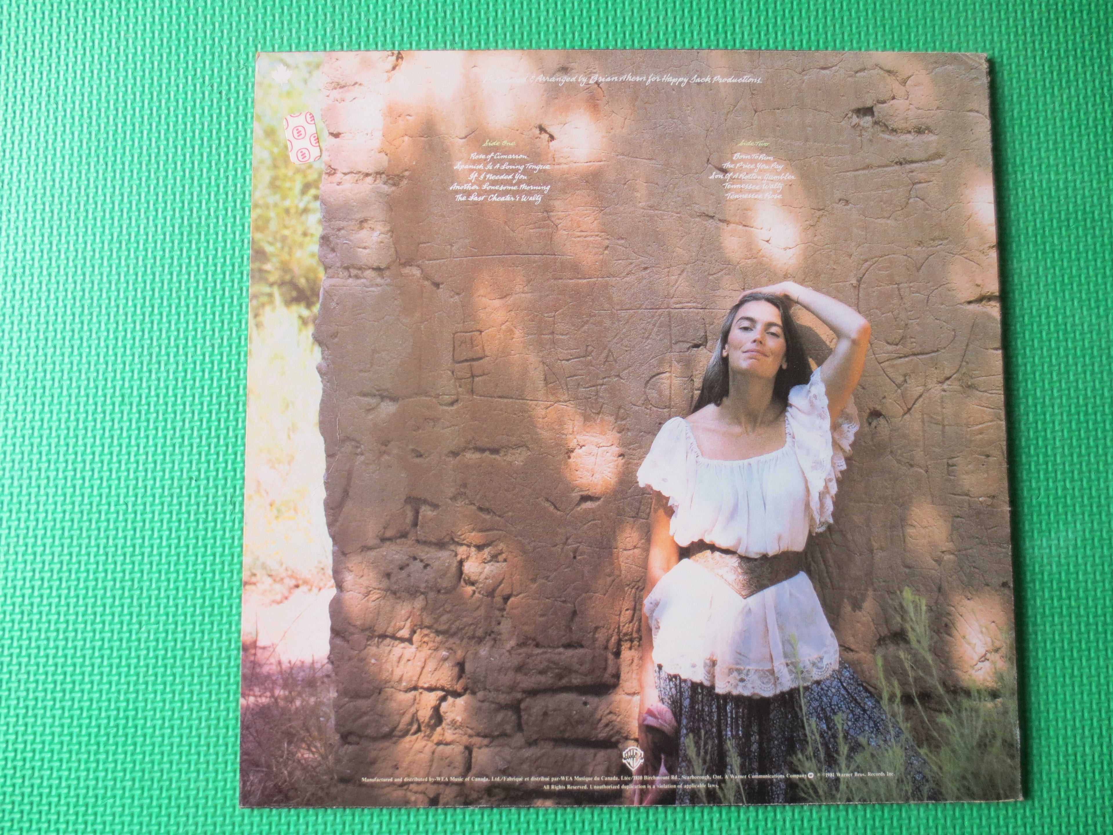 Emmylou Harris – Cimarron (1981) Vinyl LP