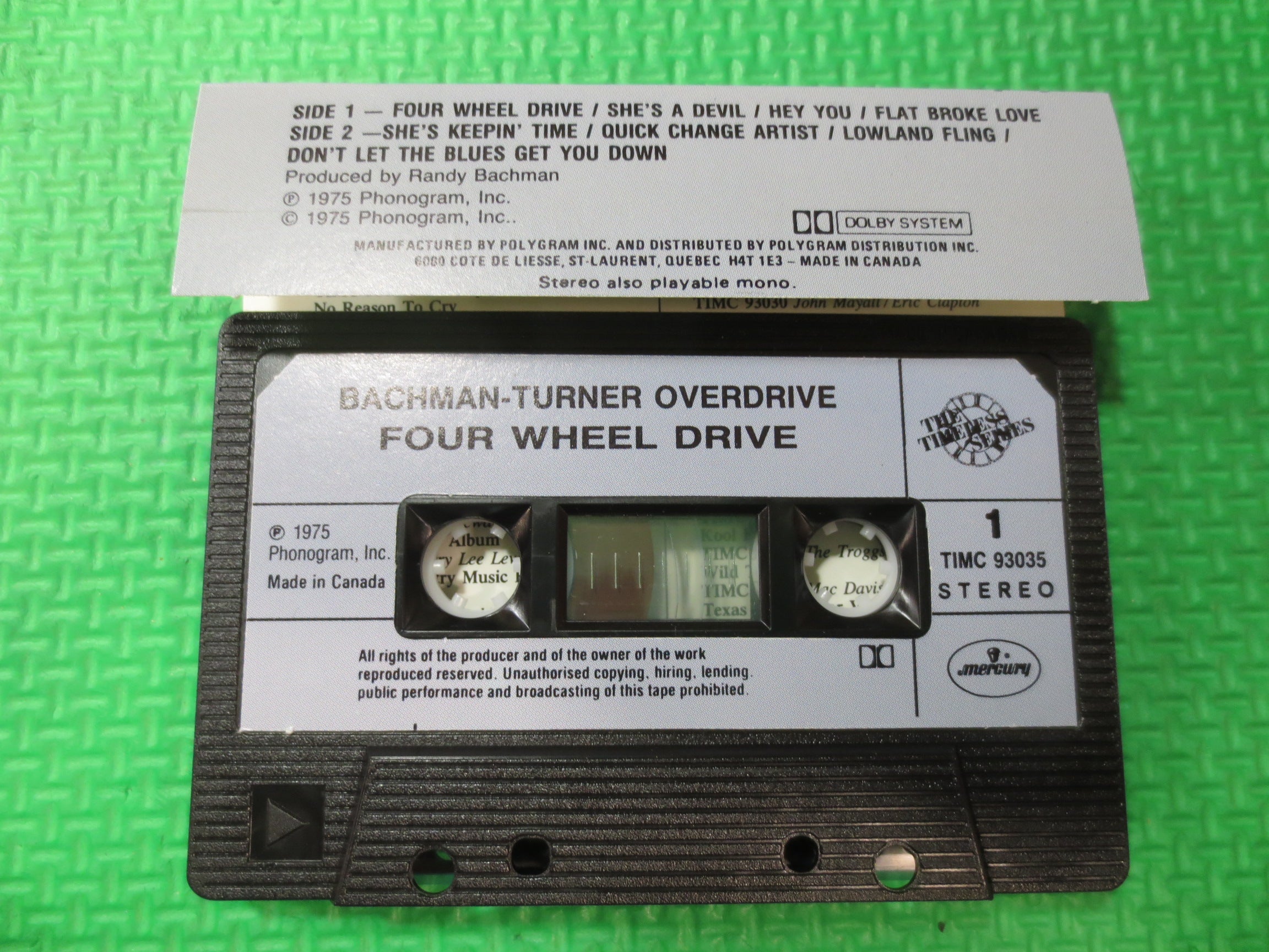 Bachman-Turner Overdrive – Four Wheel Drive (1975) Cassette