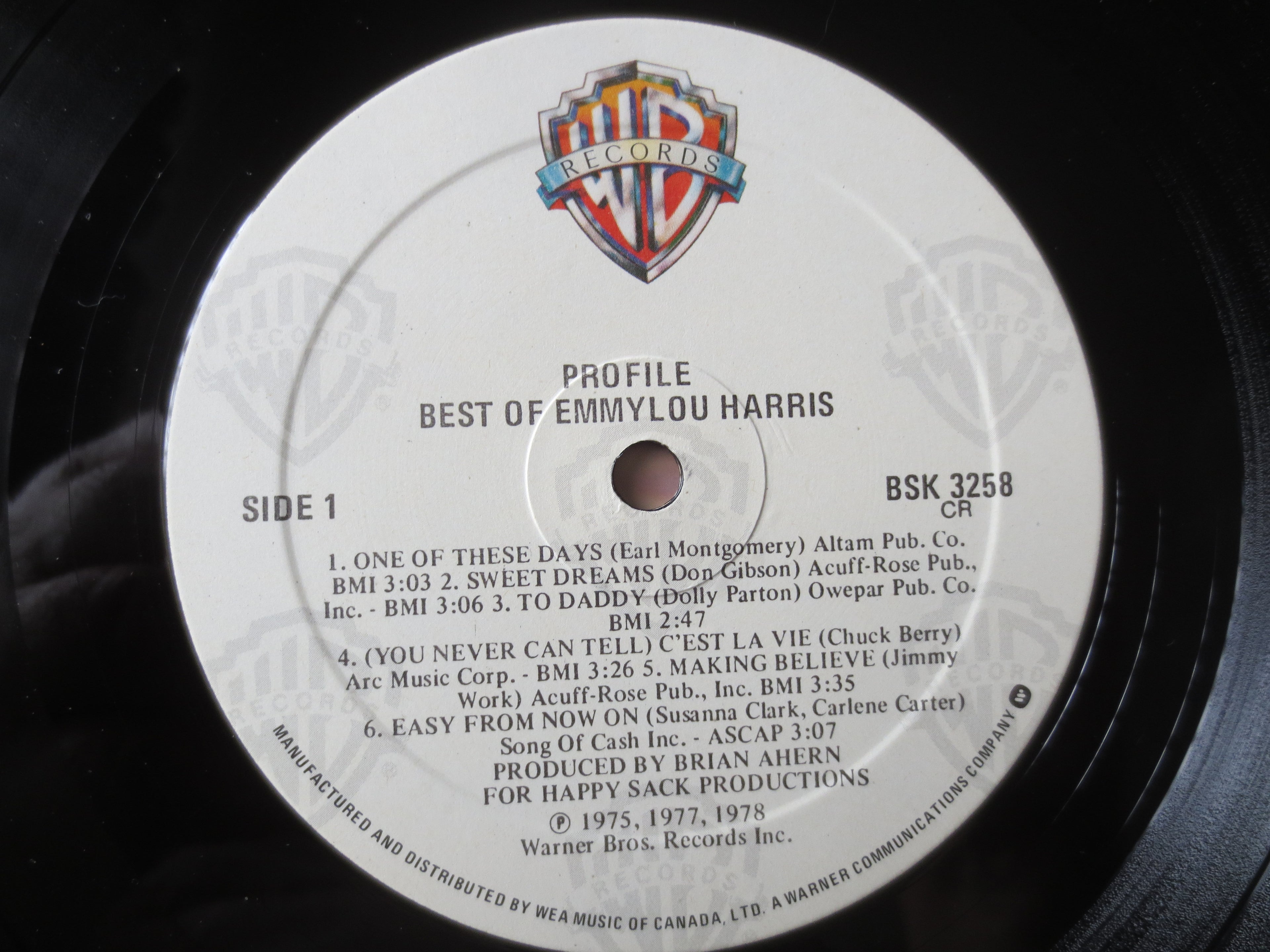 Emmylou Harris – Best of Emmylou Harris (1978) Vinyl LP