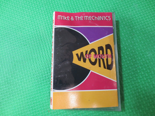 MIKE and the MECHANICS, WORD of Mouth Tape, Rock Album, Rock Music, Rock Song, Tape Cassette, Rock Cassette, 1991 Cassette