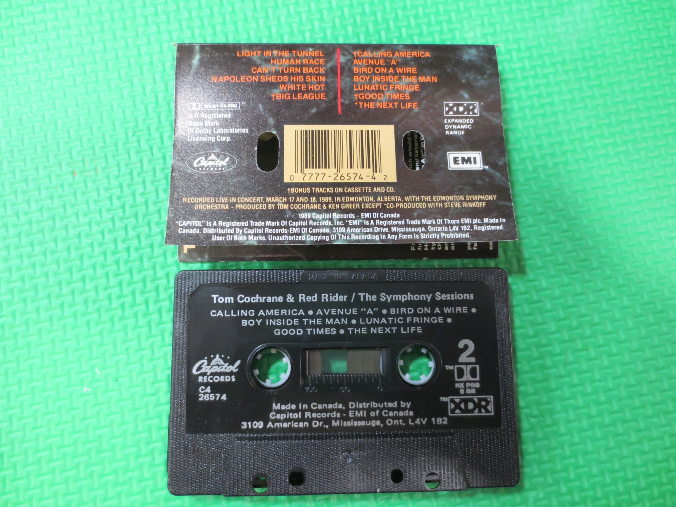 Tom Cochrane – The Symphony Sessions (1989) Cassette