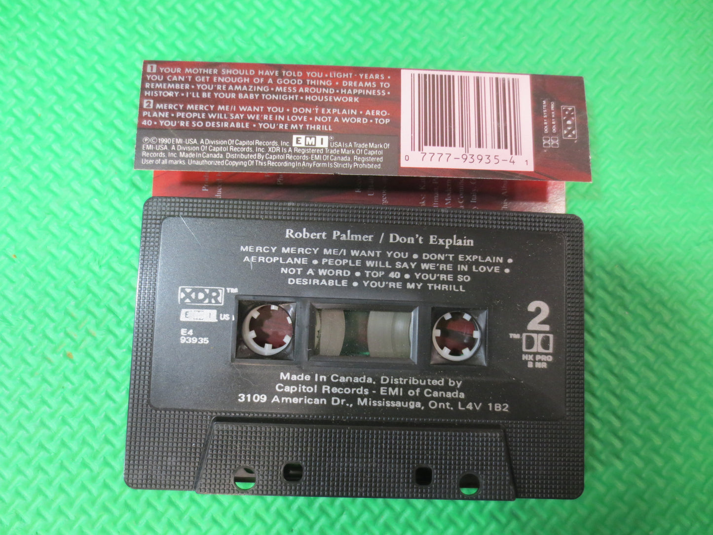 ROBERT PALMER Tape, Don't Explain Tape, ROBERT Palmer Album, Robert Palmer Music, Tape Cassette, Cassette, 1990 Cassette