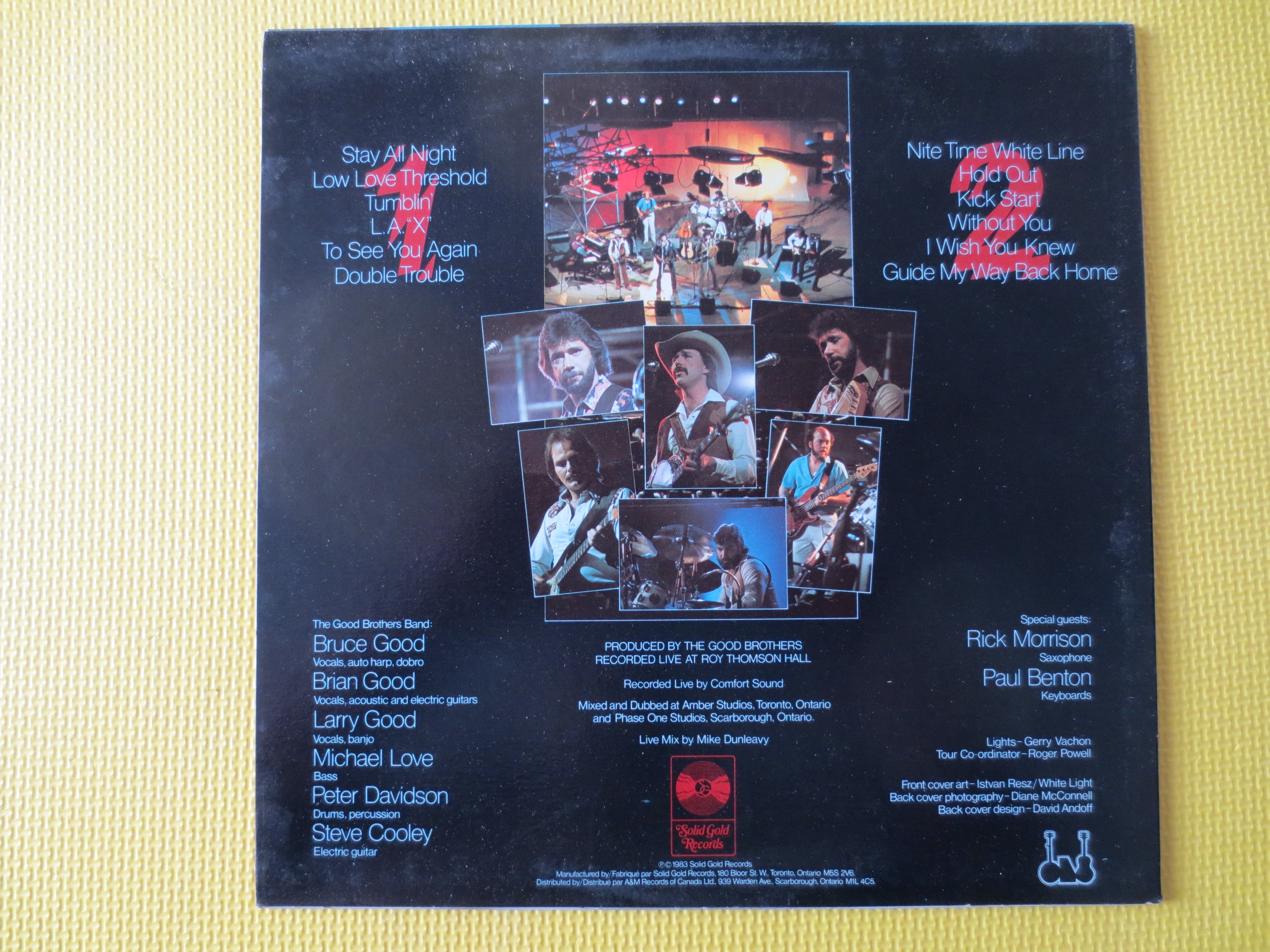 The GOOD BROTHERS, Live 'n KICKIN', Country Music, 1987 Record, Vinyl Lp