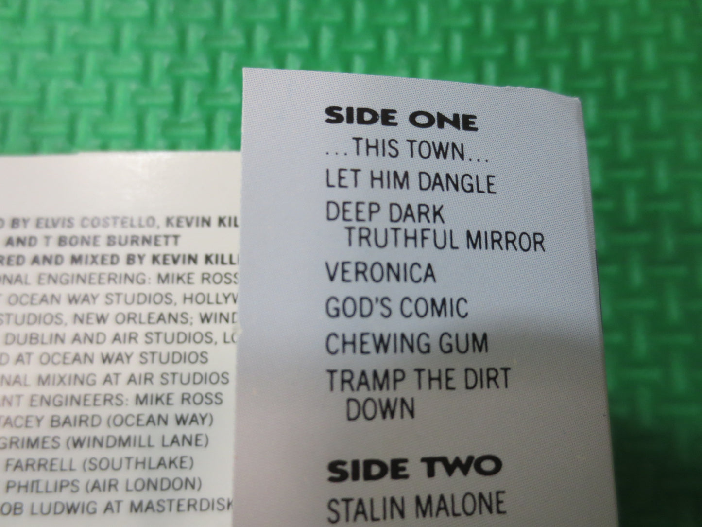 ELVIS COSTELLO Tape, SPIKE Tape, Elvis Costello Album, Elvis Costello Music, Tape Cassette, Rock Cassette, 1989 Cassette