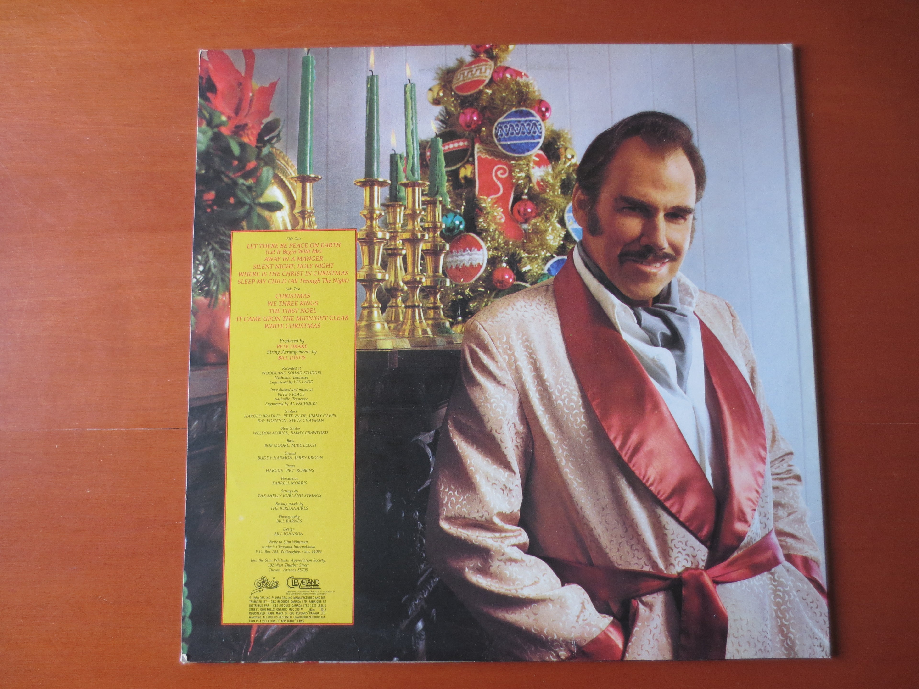 Slim Whitman – Christmas with Slim Whitman (1980) Vinyl LP