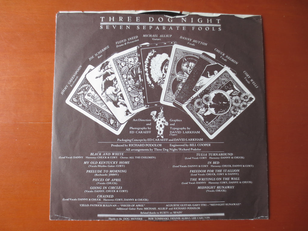 Three Dog Night – Seven Separate Fools (1972) Vinyl LP