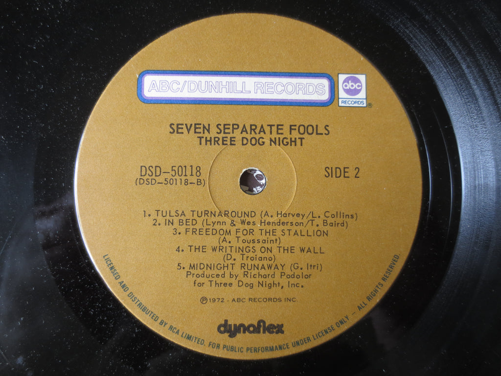 Three Dog Night – Seven Separate Fools (1972) Vinyl LP