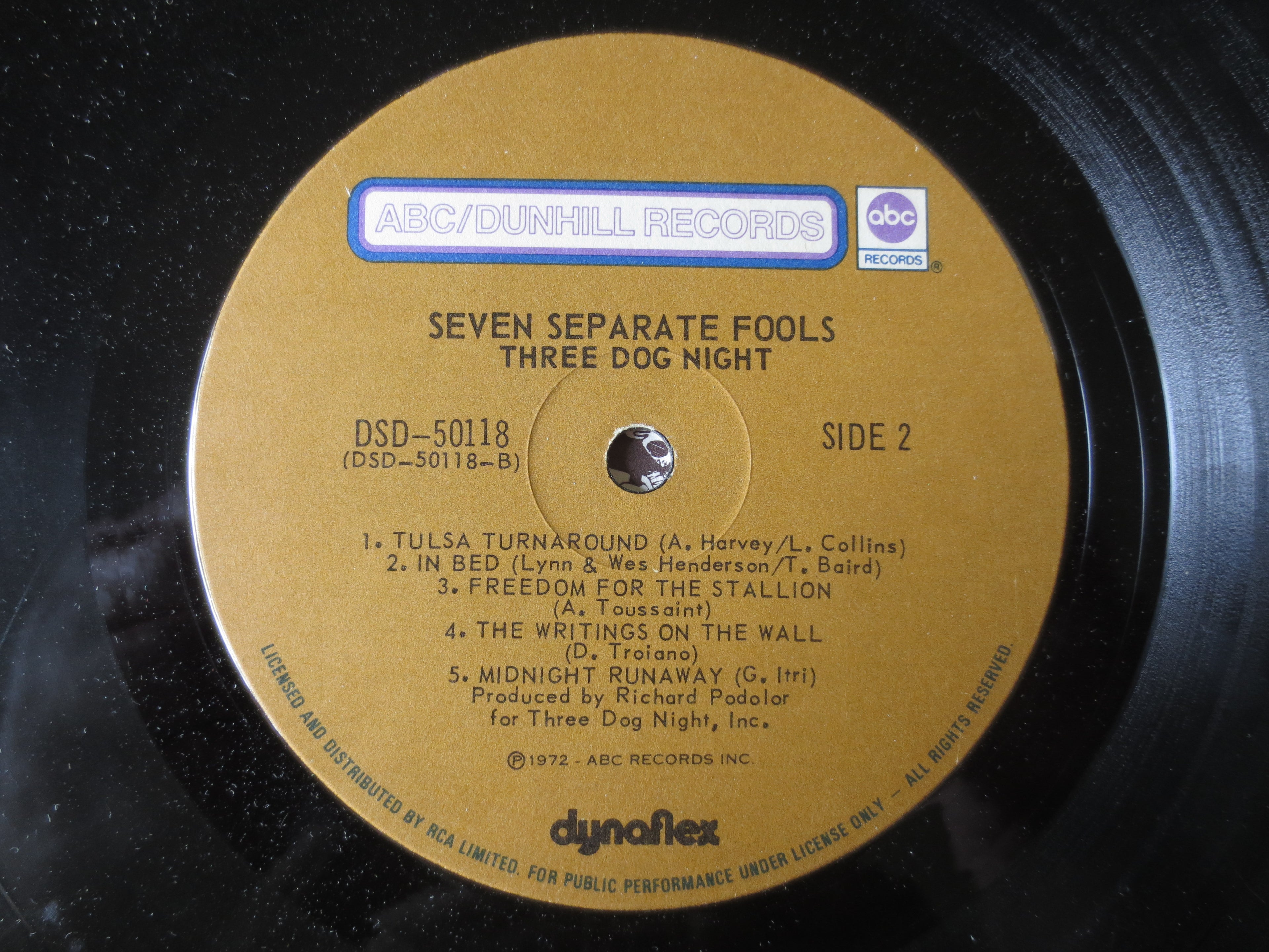 Three Dog Night – Seven Separate Fools (1972) Vinyl LP