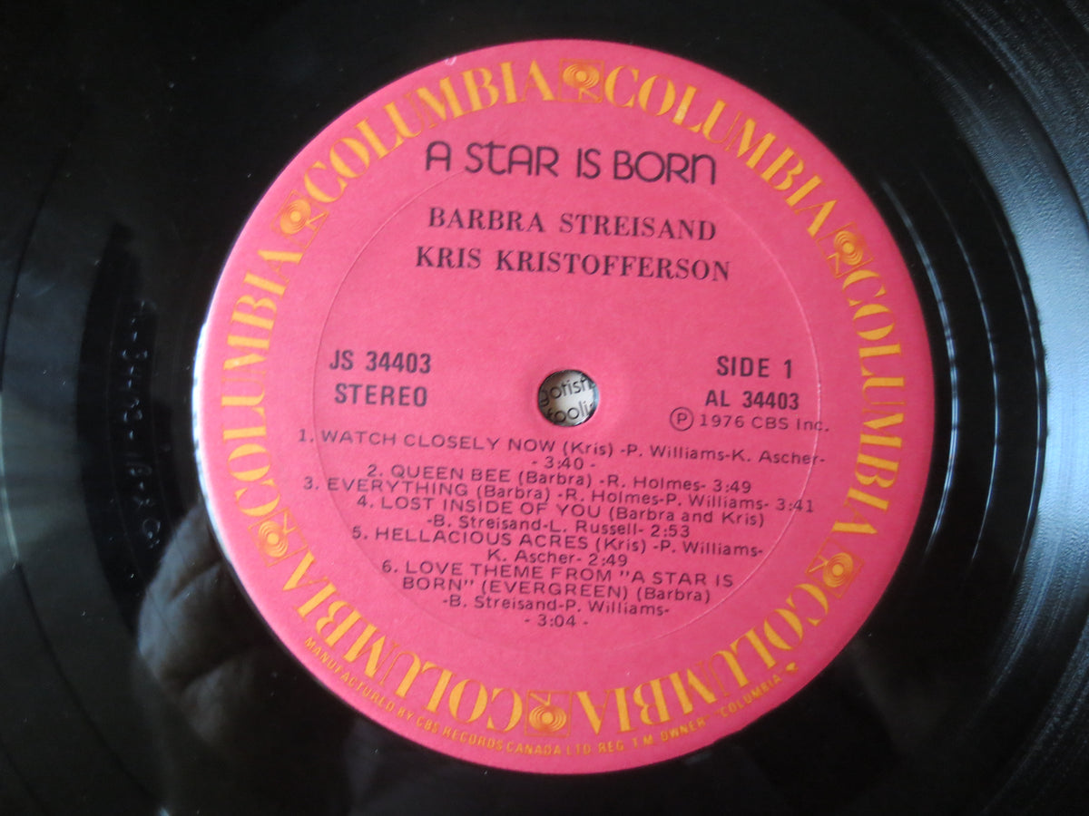 A Star Is Born – Original Motion Picture Soundtrack (1976) Vinyl LP
