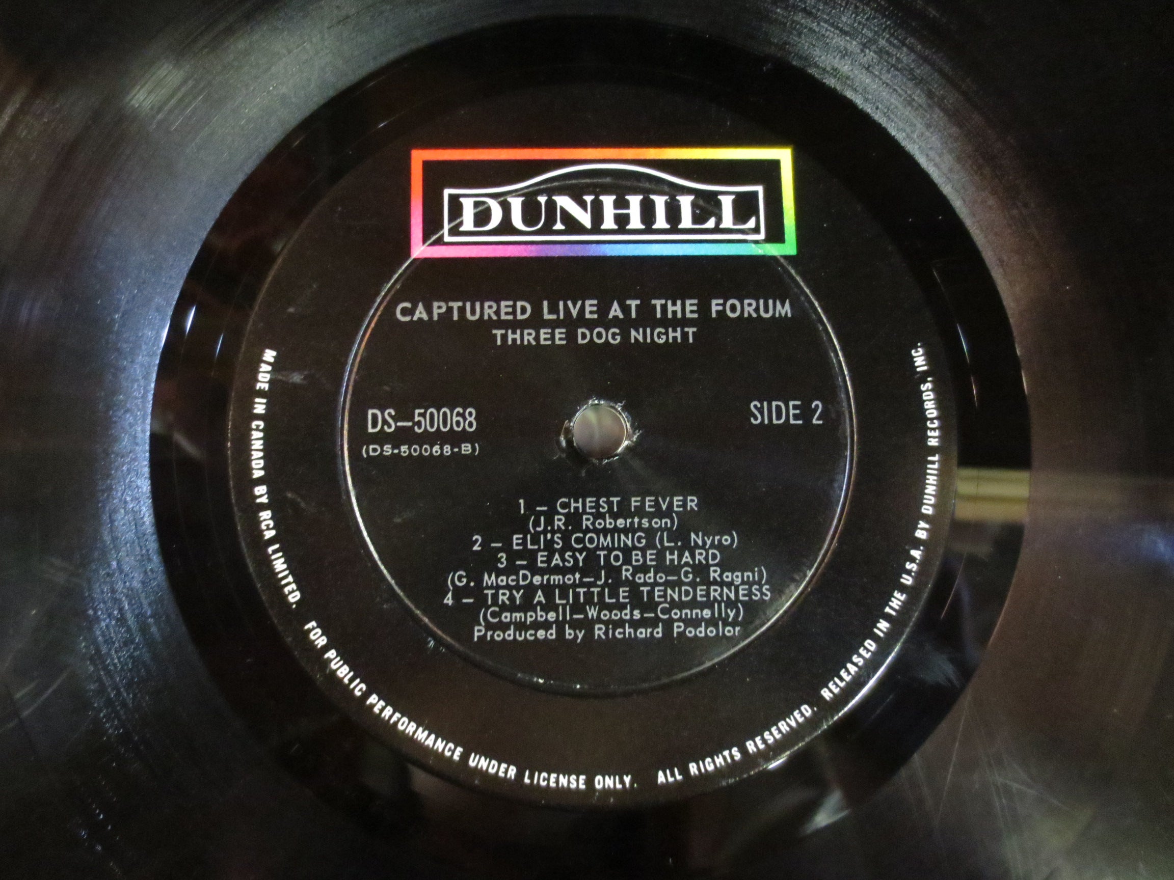 Three Dog Night – Captured Live at the Forum (1969) Vinyl LP