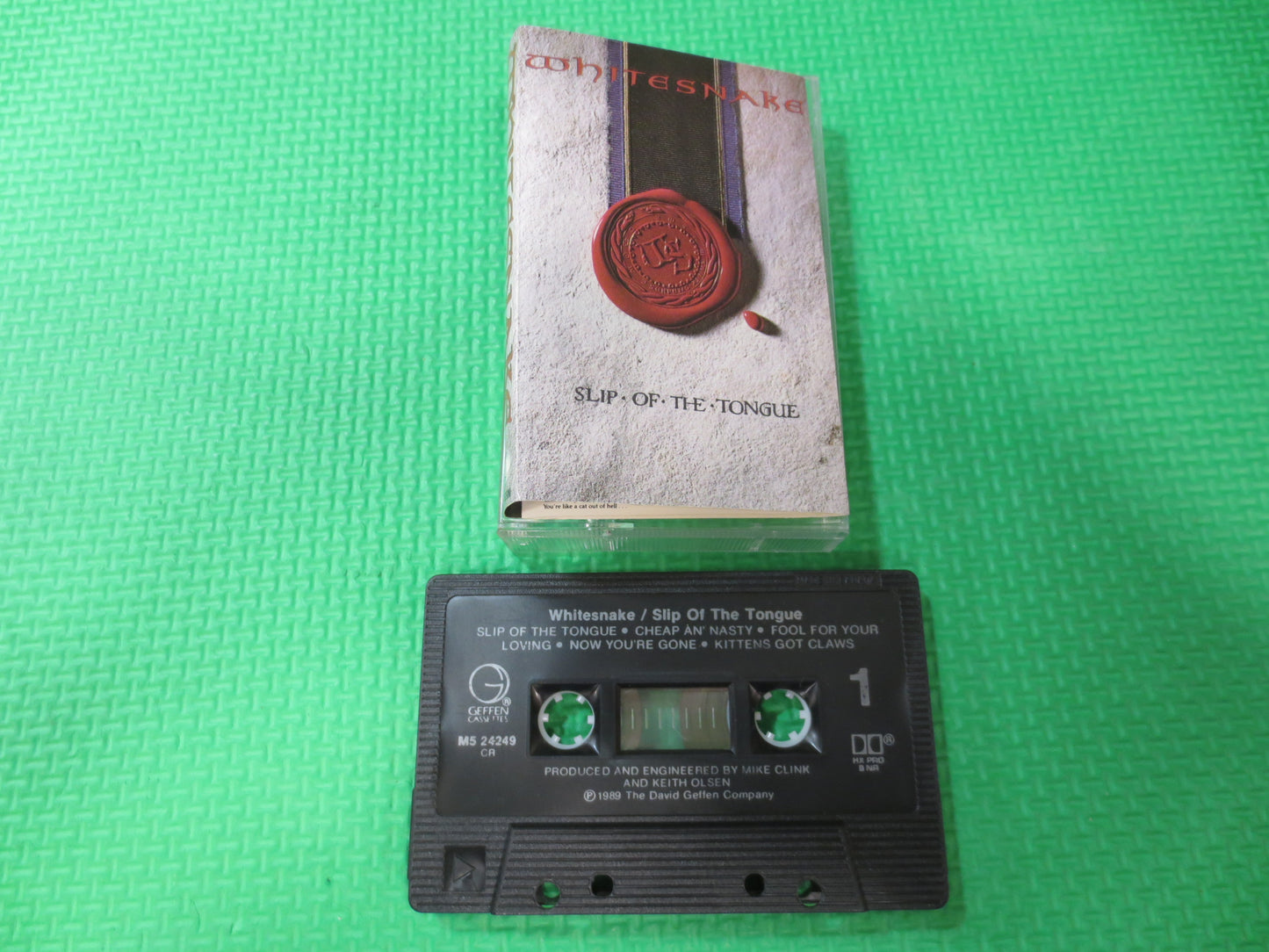 WHITESNAKE Tape, SLIP of the TONGUE, Whitesnake Album, Whitesnake Music, Rock Song, Tape Cassette, Cassette, 1989 Cassette