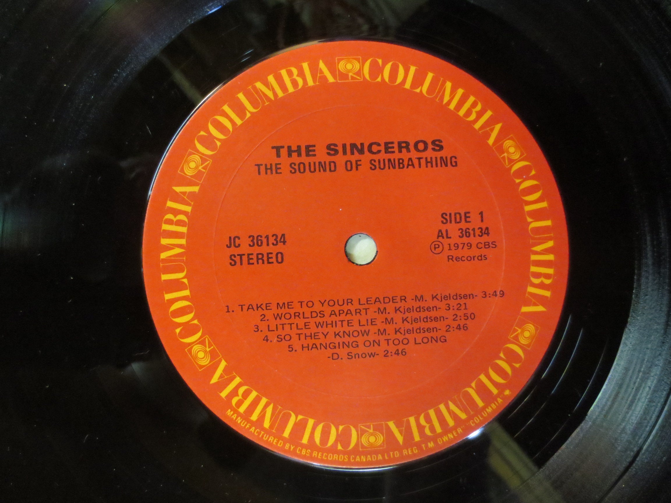 The Sinceros – The Sound of Sunbathing (1979) Vinyl LP