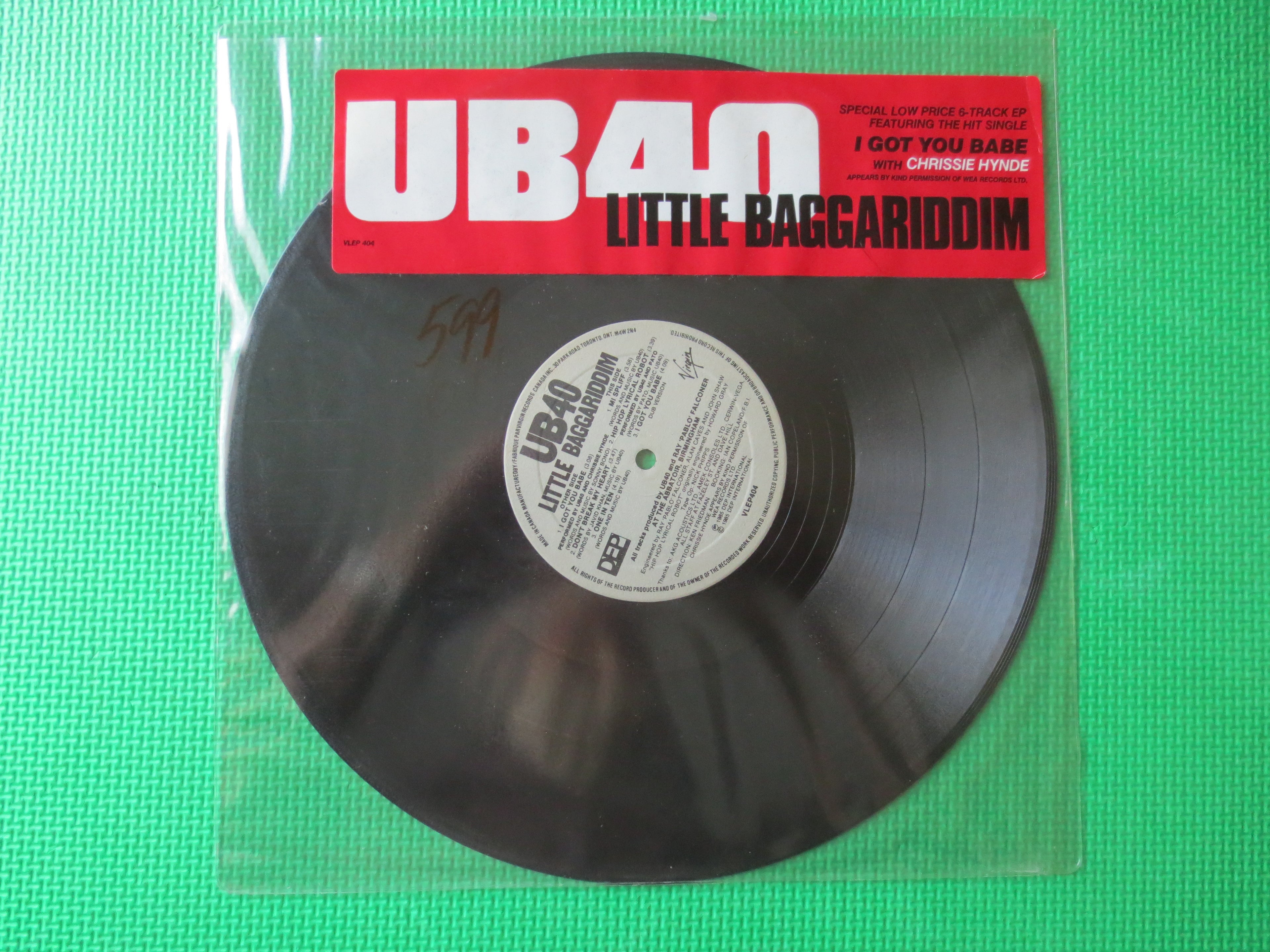 UB40 – Little Baggeriddim (1986) Vinyl EP