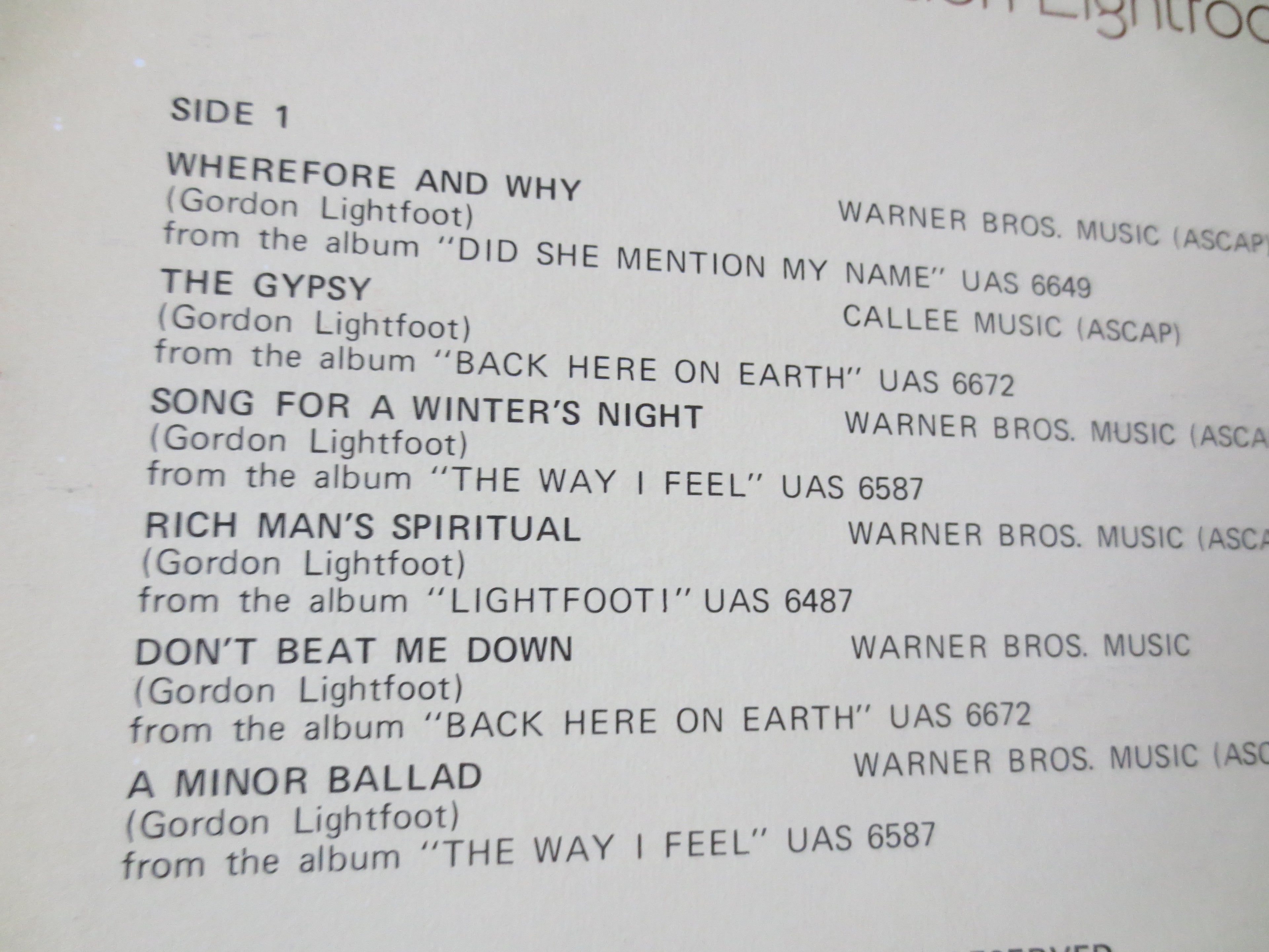 Gordon Lightfoot – The Best of Gordon Lightfoot Volume III (1975) Vinyl LP