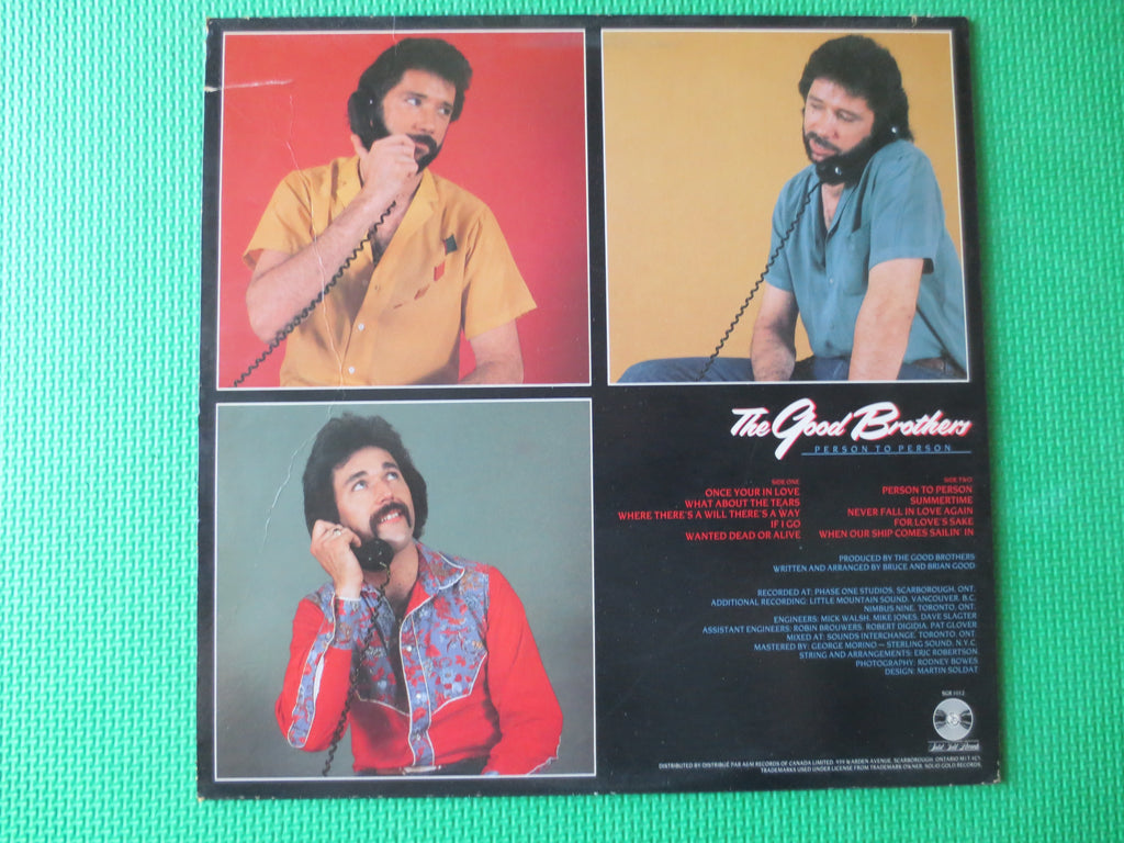 The Good Brothers – Person to Person (1982) Vinyl LP