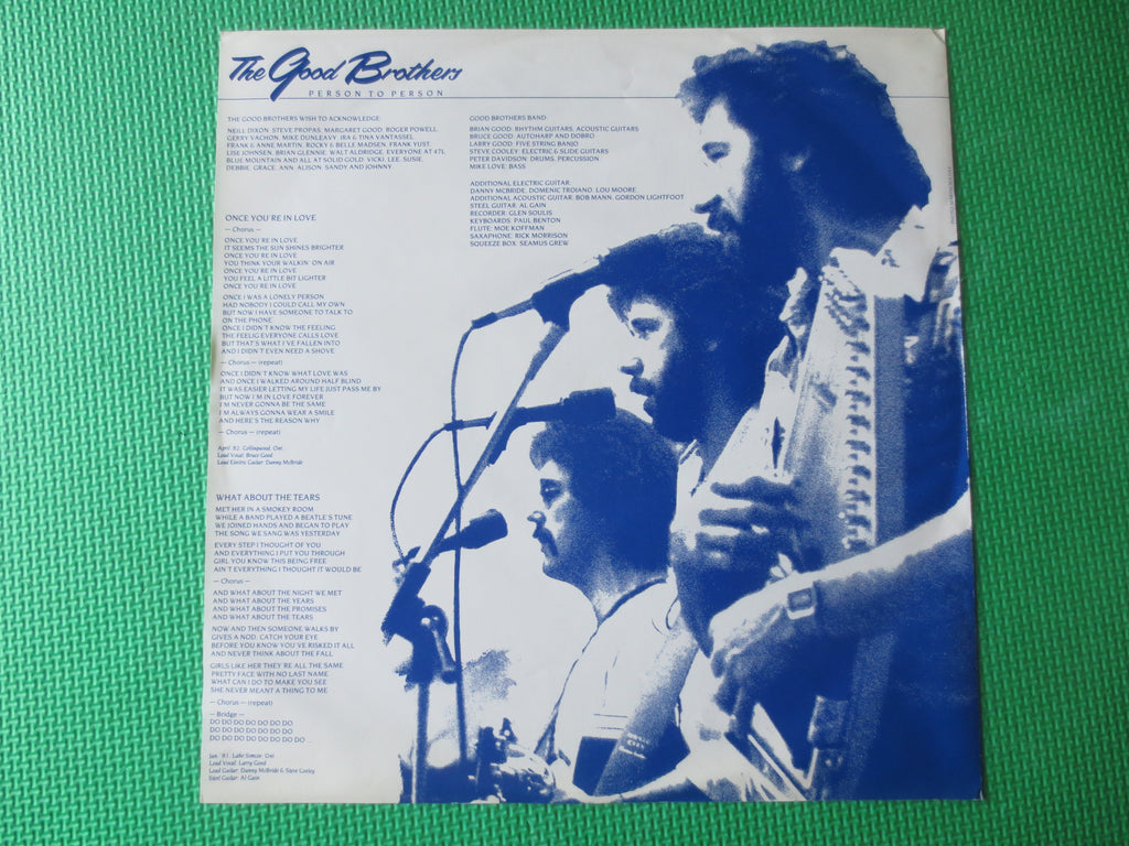 The Good Brothers – Person to Person (1982) Vinyl LP