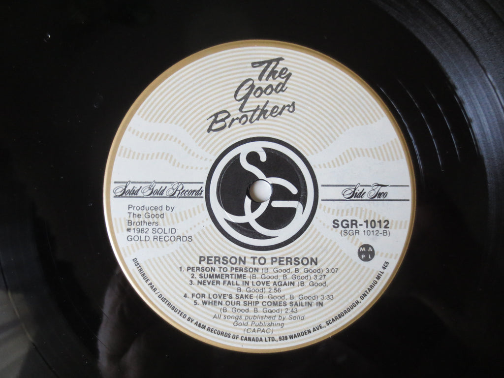 The Good Brothers – Person to Person (1982) Vinyl LP