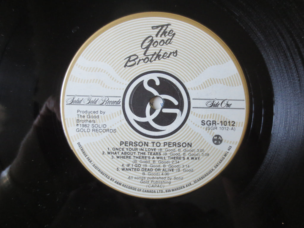 The Good Brothers – Person to Person (1982) Vinyl LP
