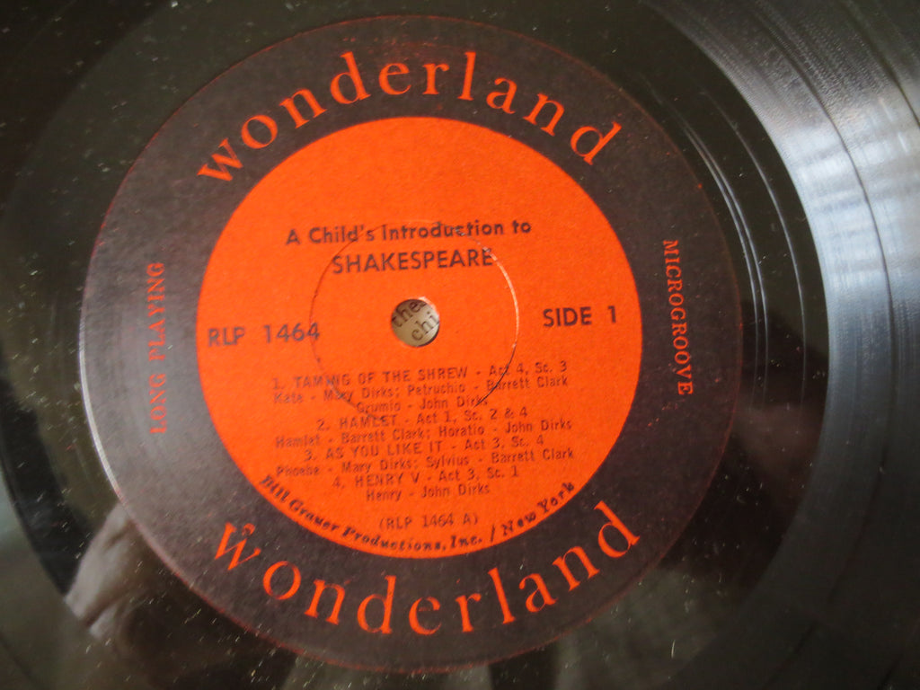 A Child's Introduction to Shakespeare (1961) Vinyl LP