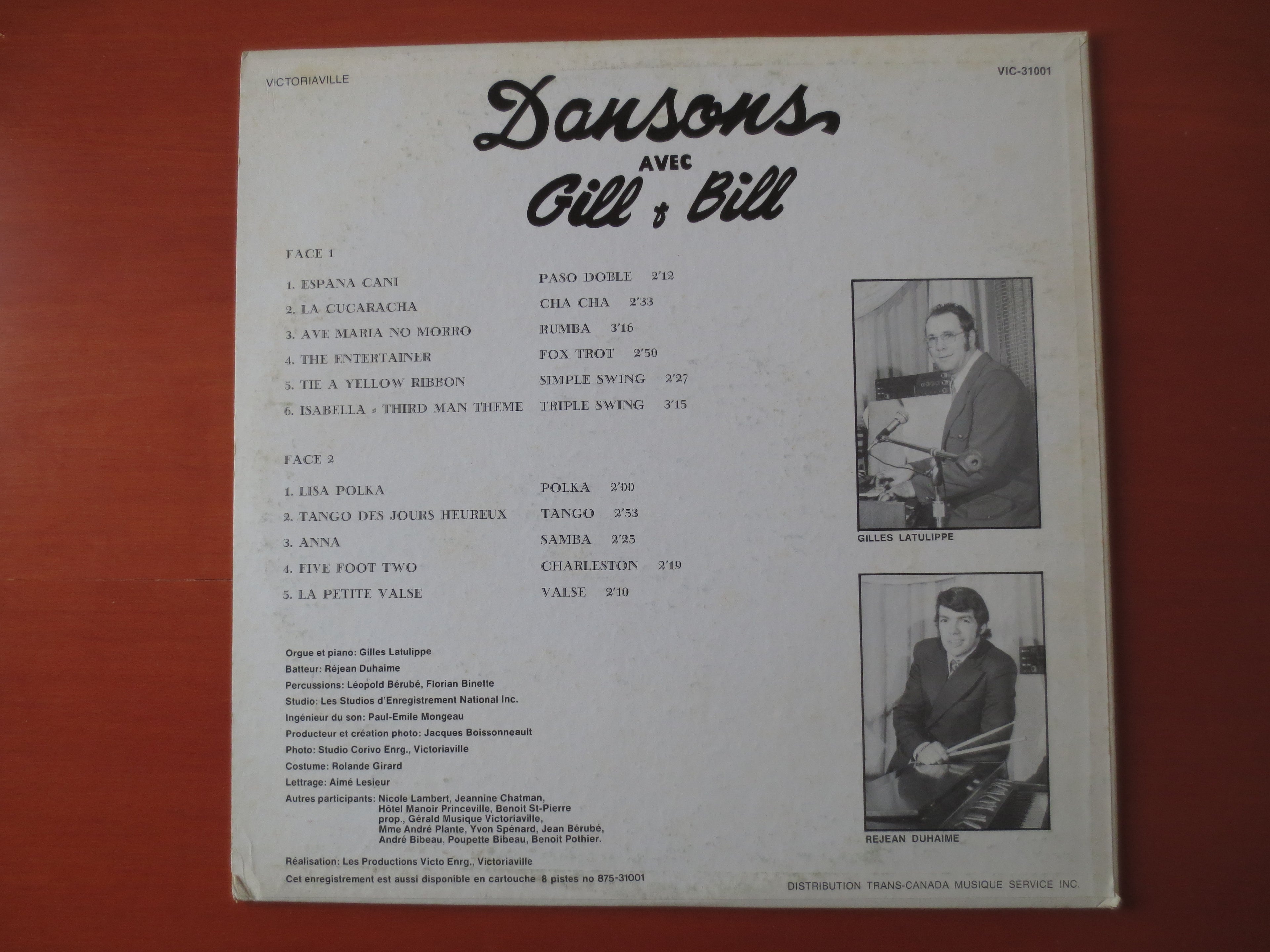 Gill and Bill – Dansons (1975) Vinyl LP