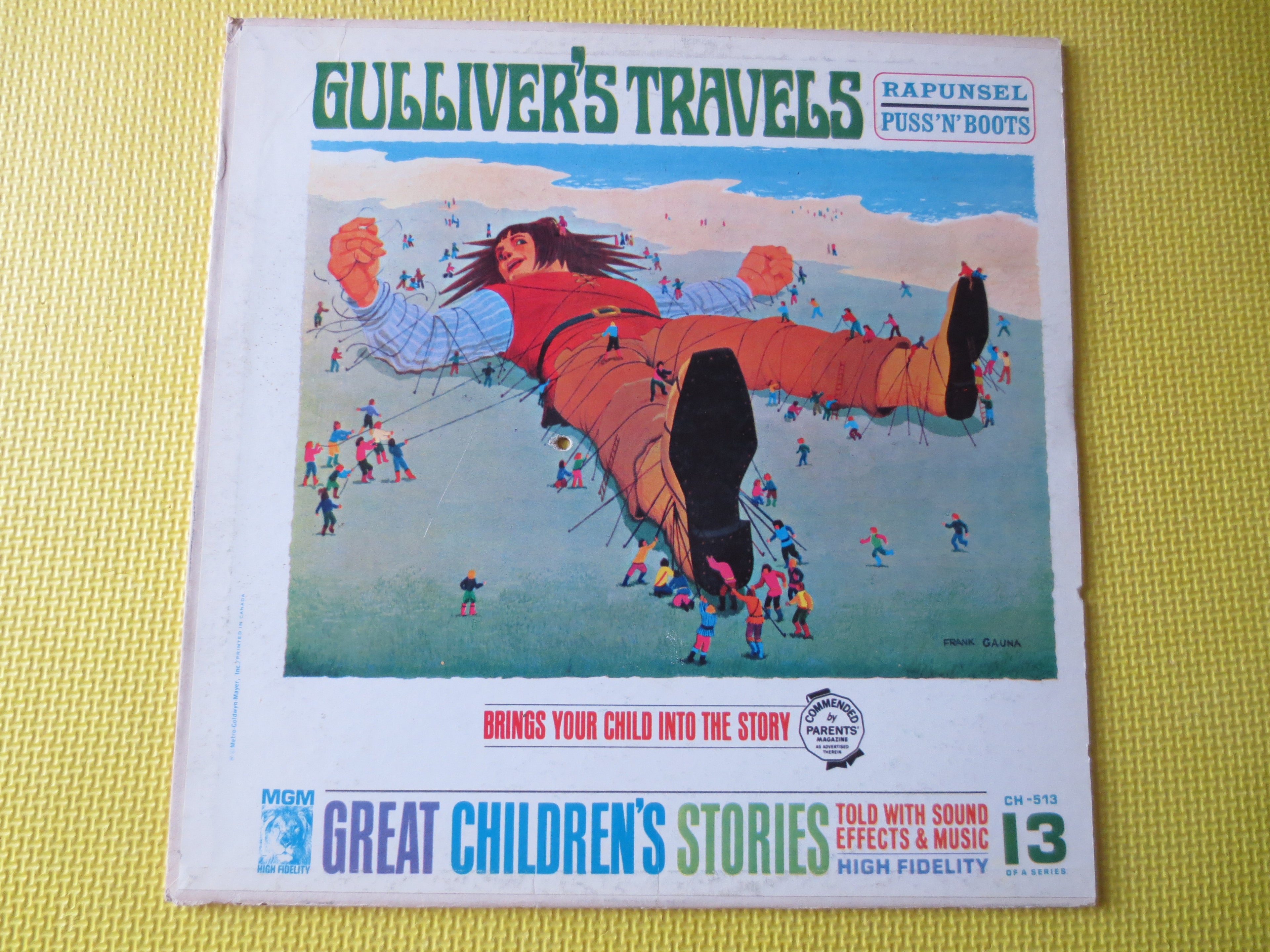 Gulliver's Travels / Rapunzel / Puss 'N' Boots (1962) Vinyl LP
