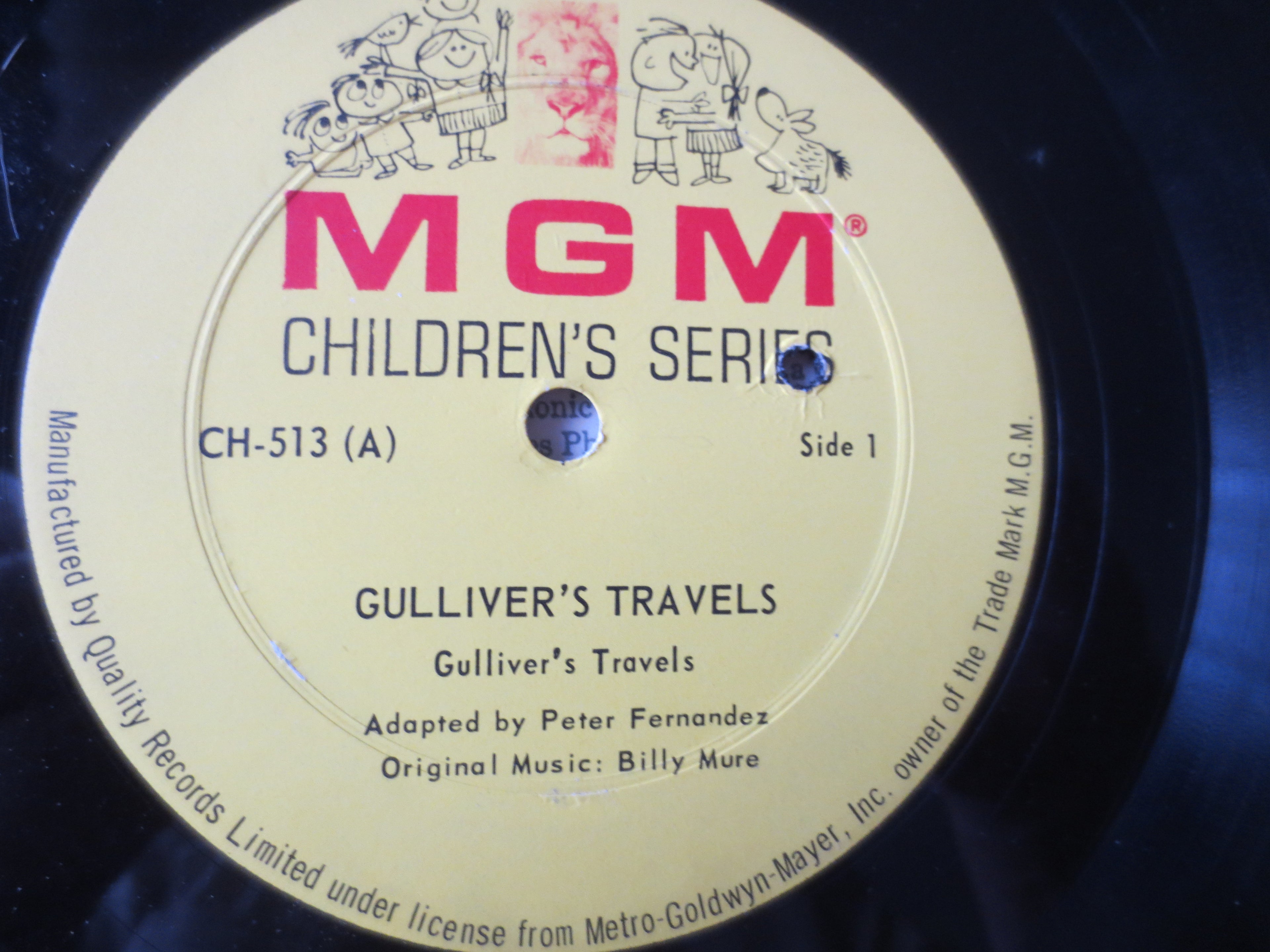 Gulliver's Travels / Rapunzel / Puss 'N' Boots (1962) Vinyl LP