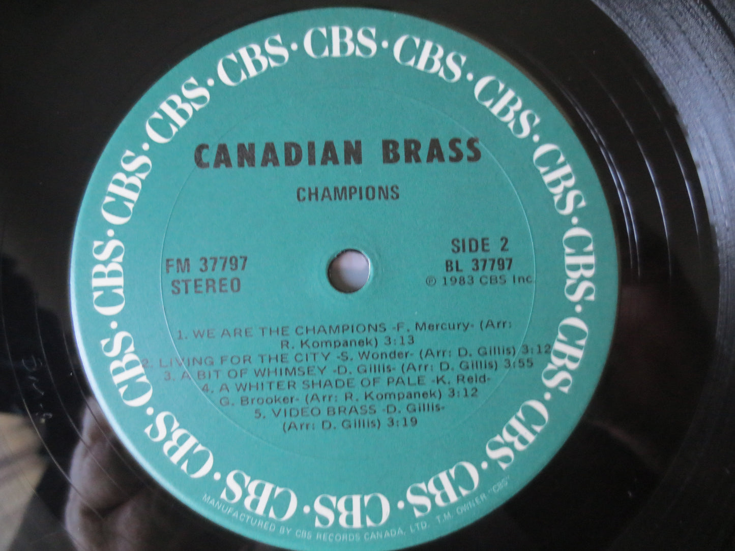 CANADIAN BRASS, CHAMPIONS, Ragtime Records, Dixieland Records, Vintage Vinyl, Record Vinyl, Record, Vinyl, lp, 1983 Records