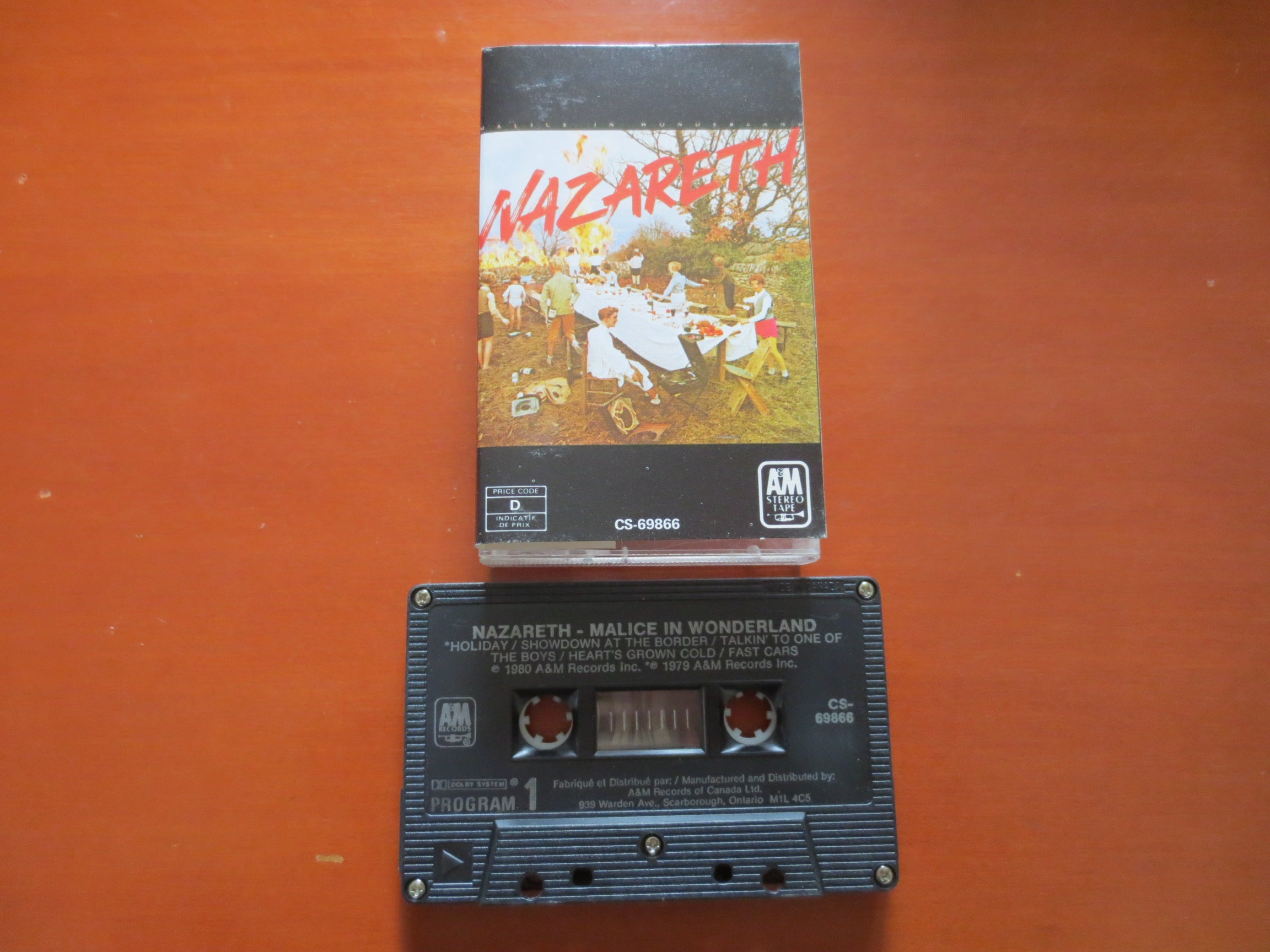 Nazareth – Malice in Wonderland (1980) Cassette
