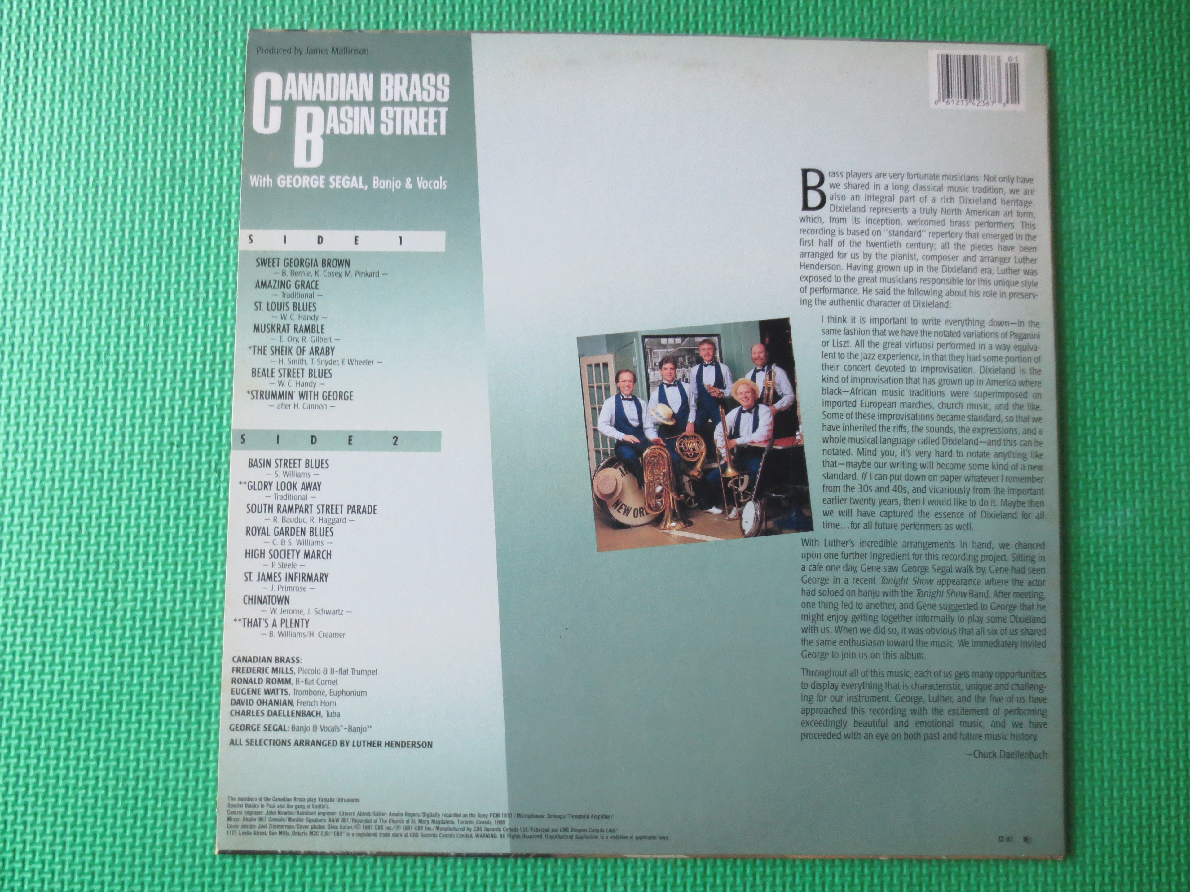 Canadian Brass – Basin Street (1986) [Vinyl LP]