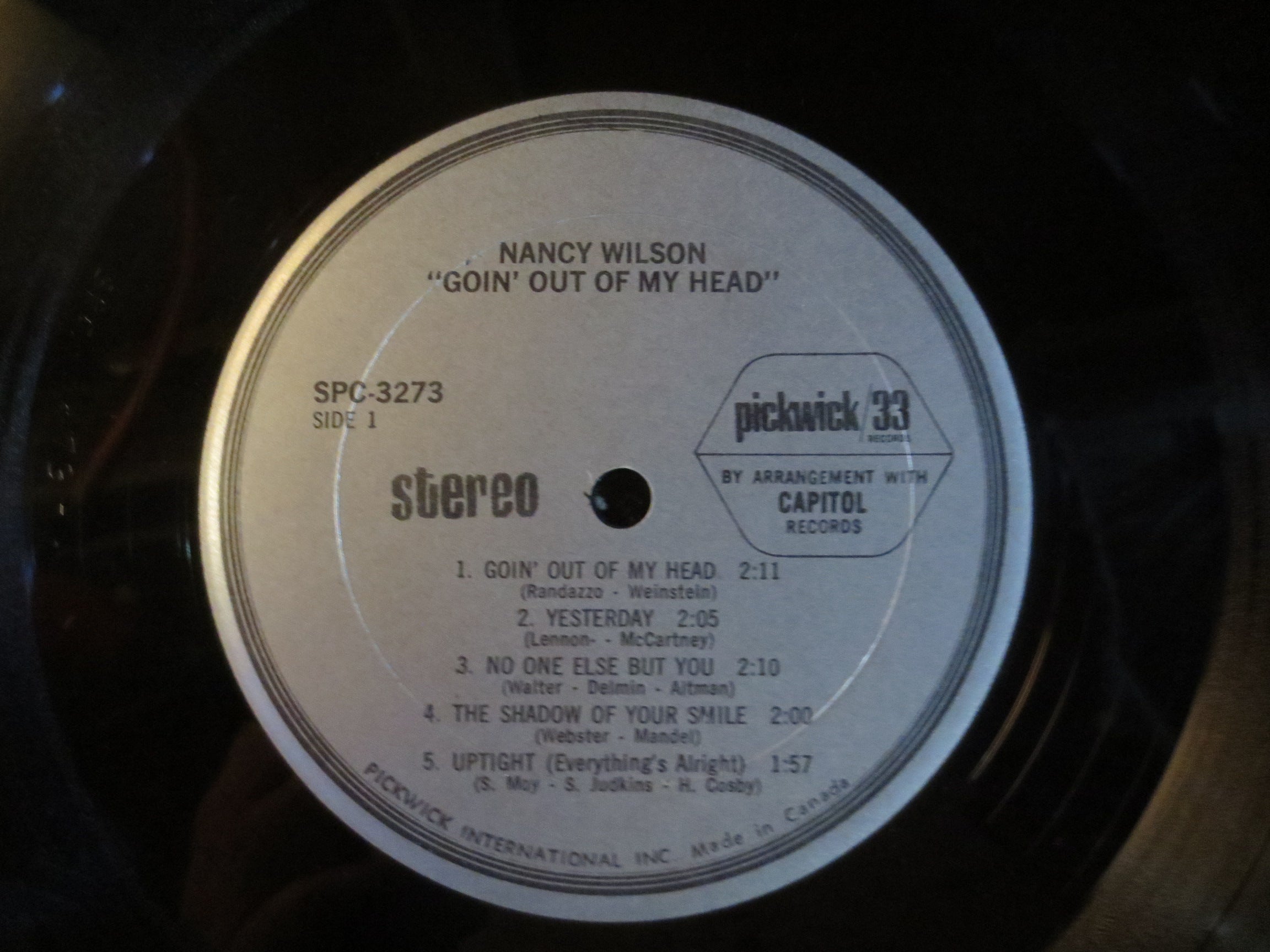 Nancy Wilson – Goin' Out of My Head (1972) Vinyl LP