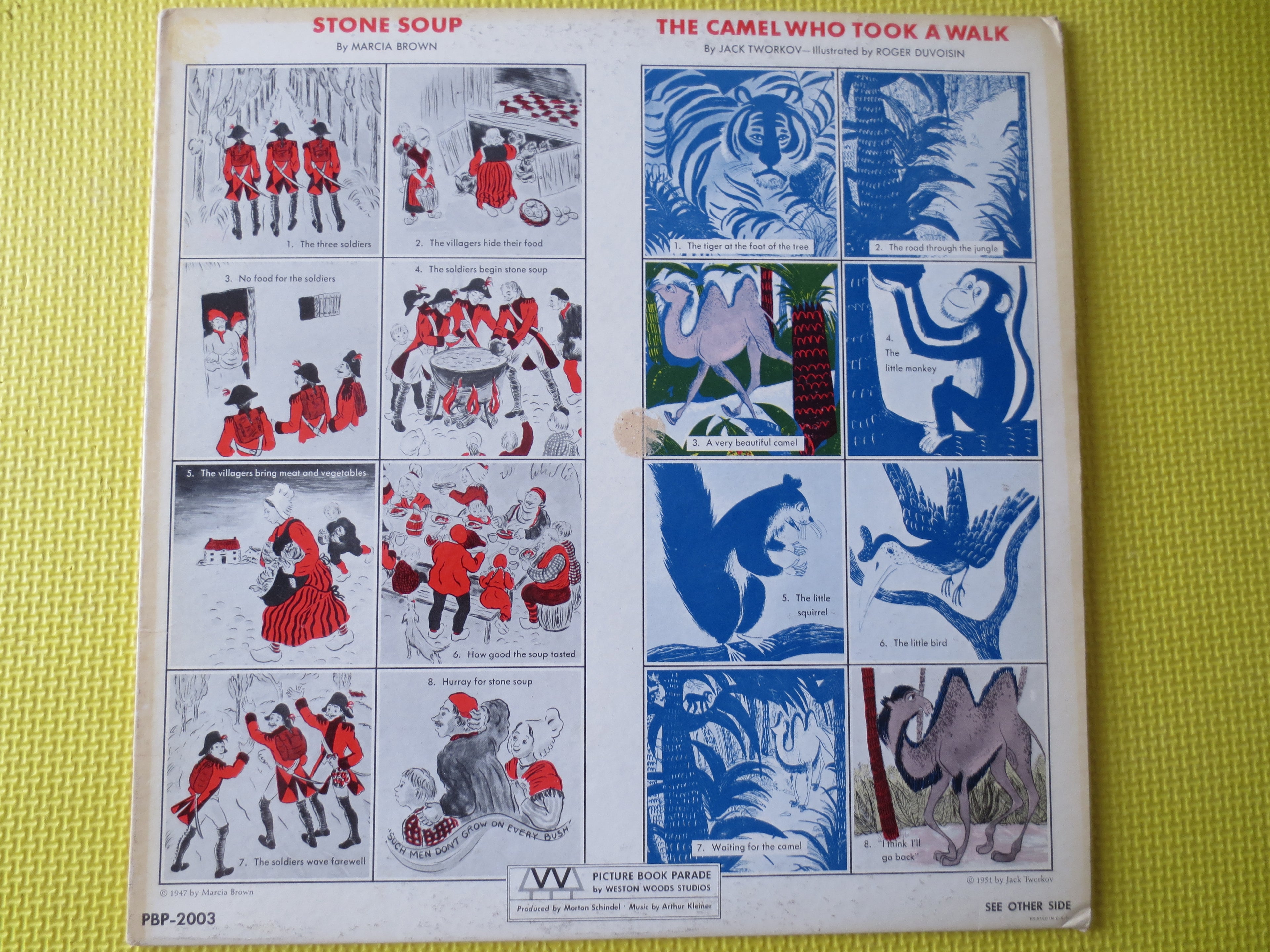 Picture Book Parade: Stone Soup / Lentil – Children's Vinyl LP (1961)