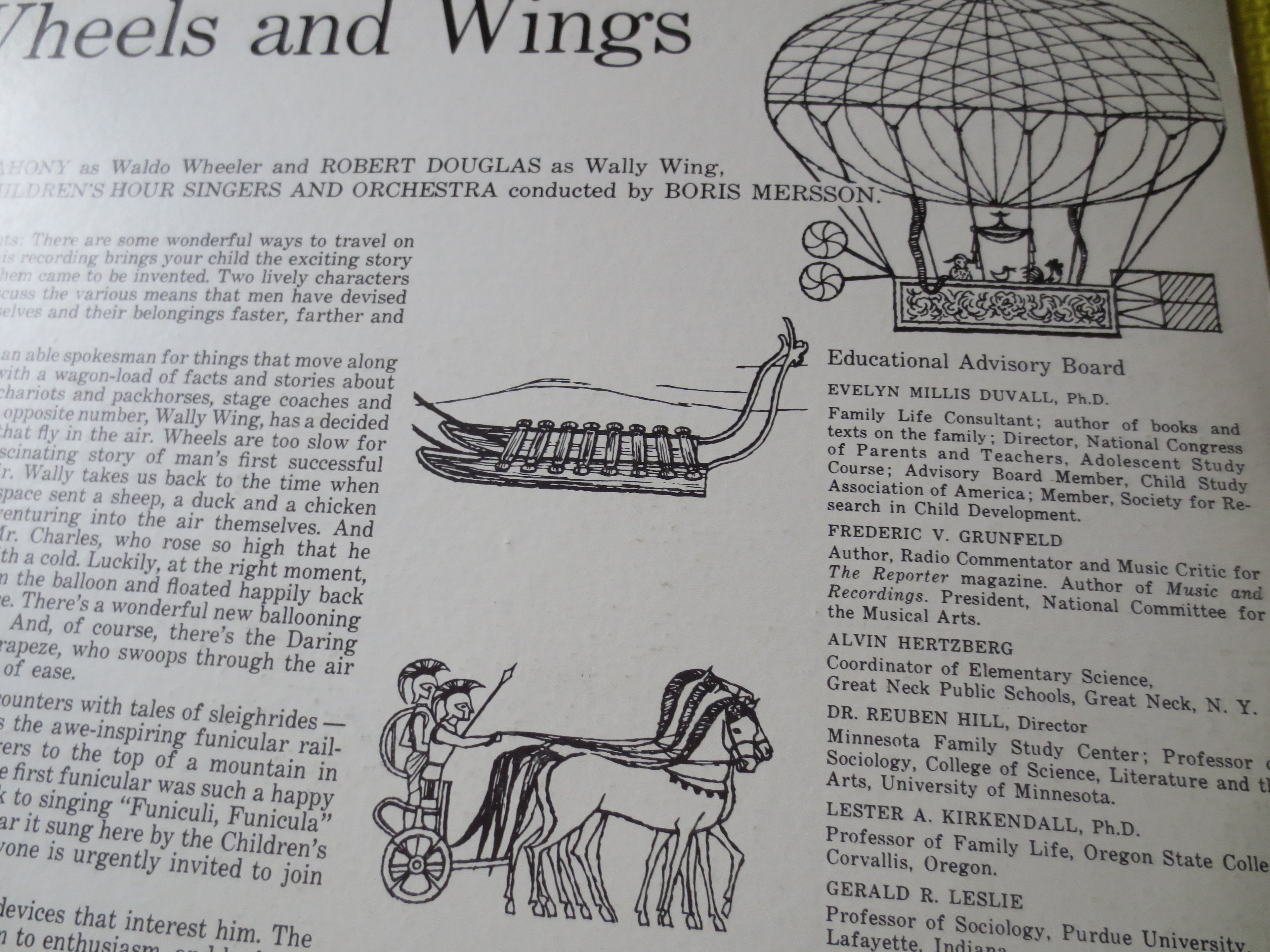All About Wheels and Wings, Kids Records, CHILDRENS Album, Kids Album, Childrens Lp, Kids Lp, Vinyl Record, 1961 Records