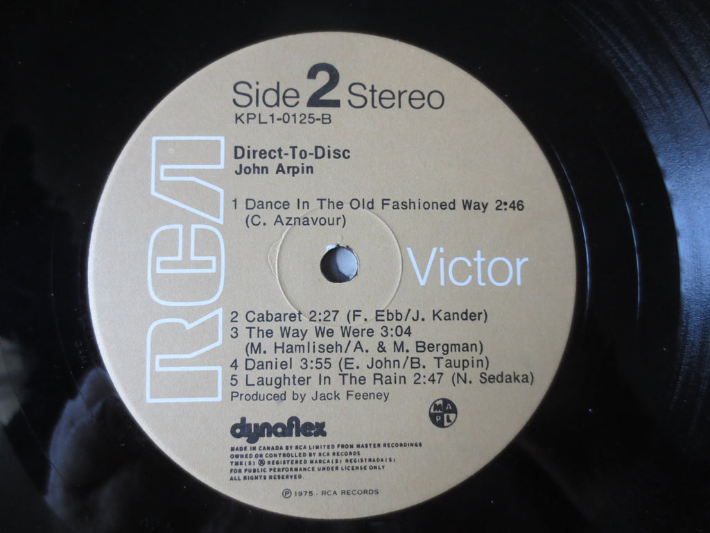 John Arpin – Direct to Disc (1975) Vinyl LP